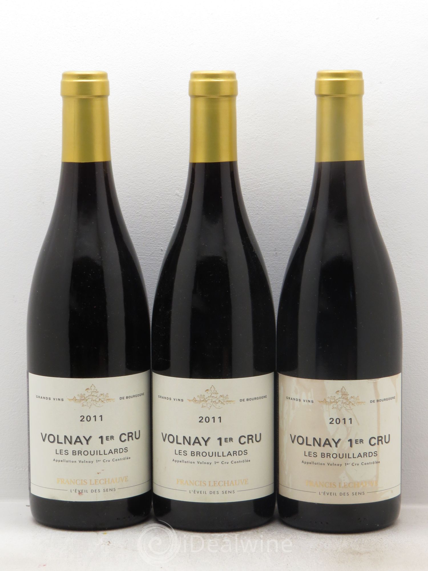 Volnay 1er Cru Domaine Francis Lechauve 2011 - Lot de 3 bouteilles - 0