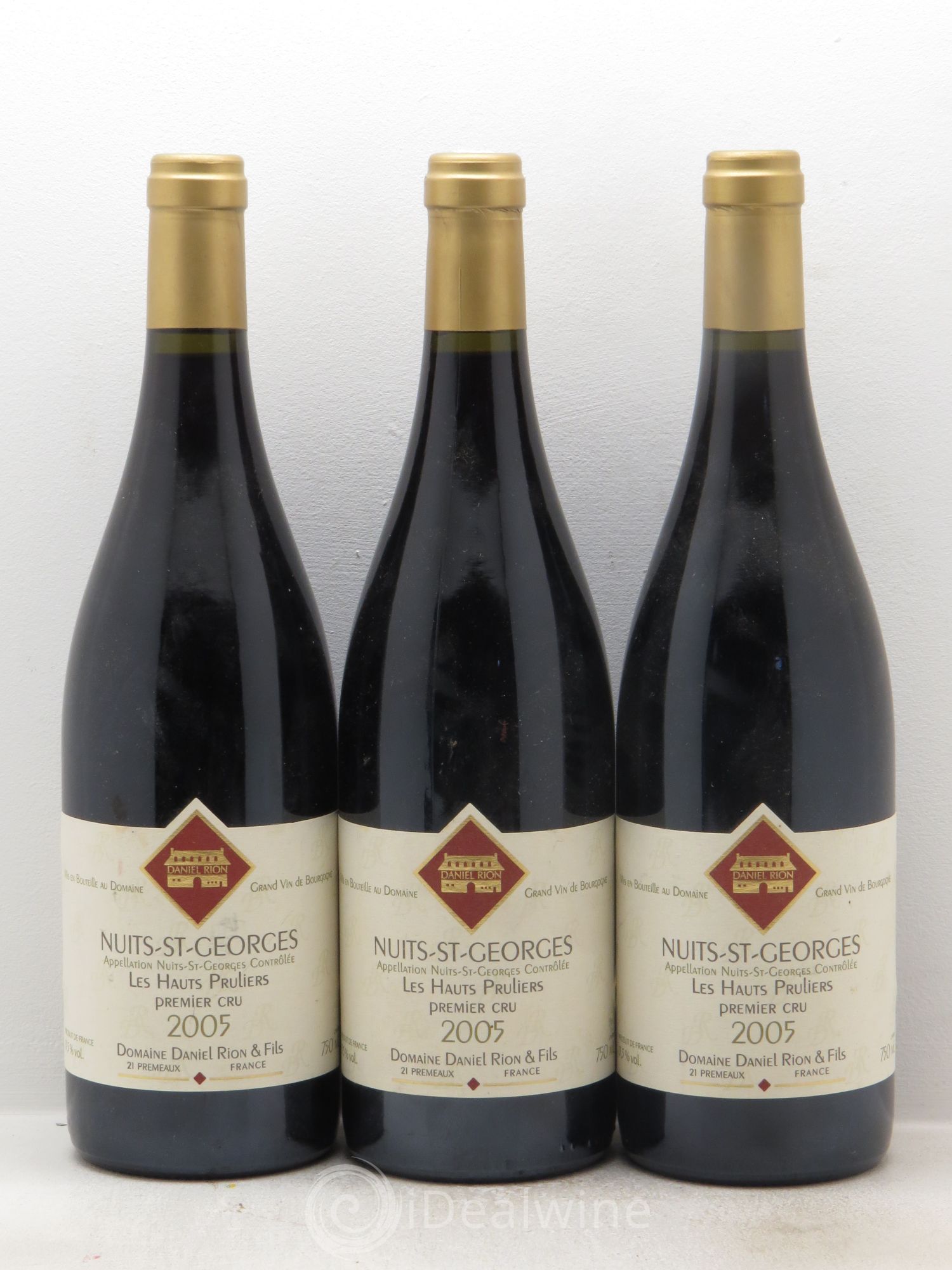 Nuits-Saint-Georges 1er Cru (sans prix de réserve) 2005 - Lot de 3 bouteilles - 0