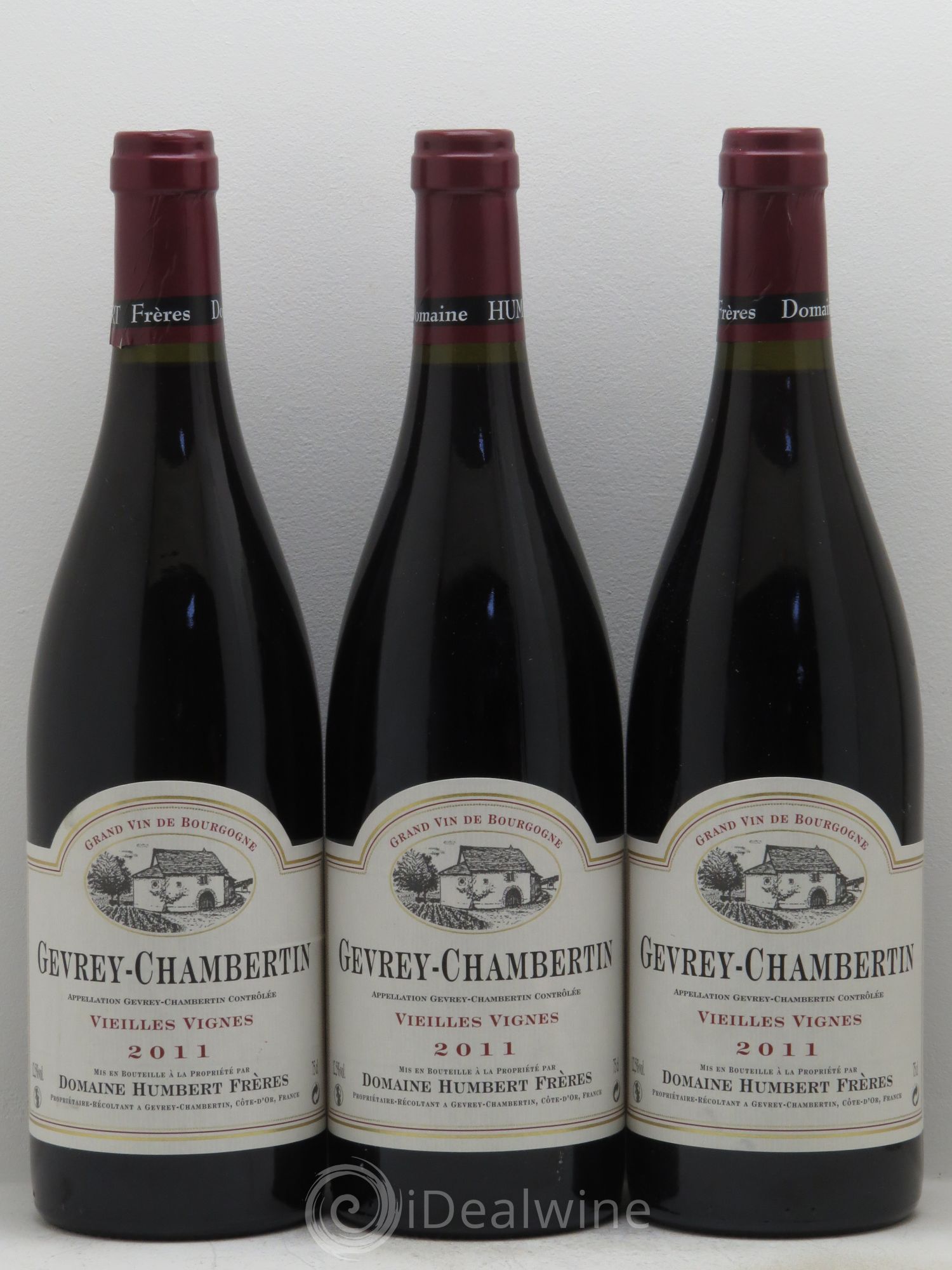 Gevrey-Chambertin Vieilles Vignes Humbert Frères 2011 - Posten von 3 Flaschen - 0