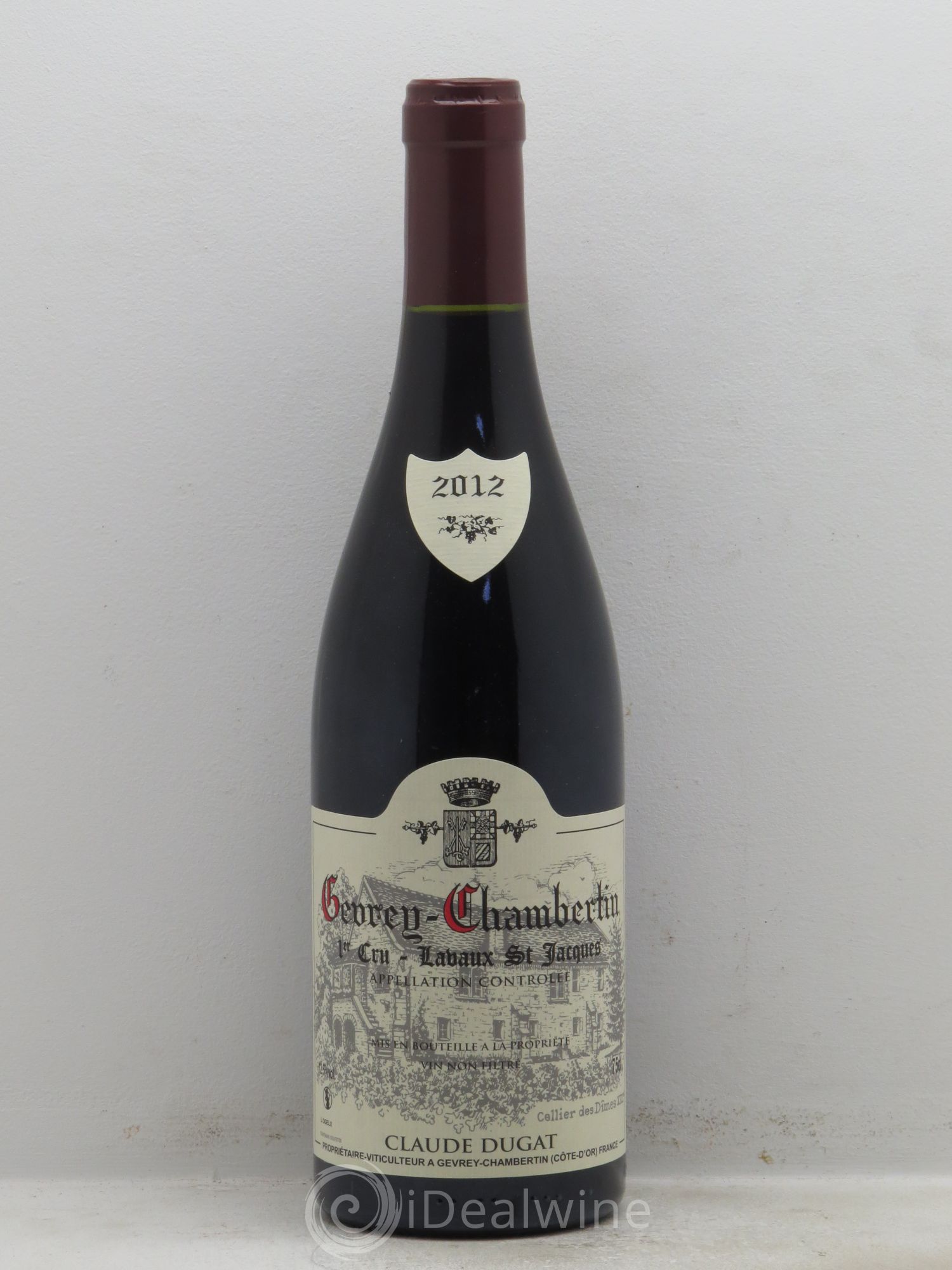 Gevrey-Chambertin 1er Cru Lavaux Saint-Jacques Claude Dugat 2012 - Lot de 1 bouteille - 0