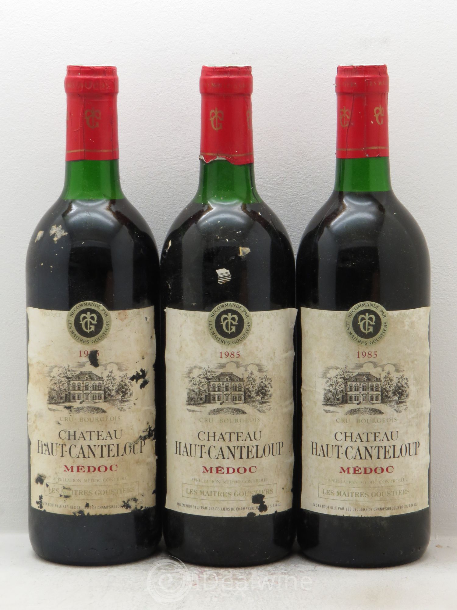 Château Haut Canteloup Cru Bourgeois (sans prix de réserve) 1985 - Lot de 3 bouteilles - 0