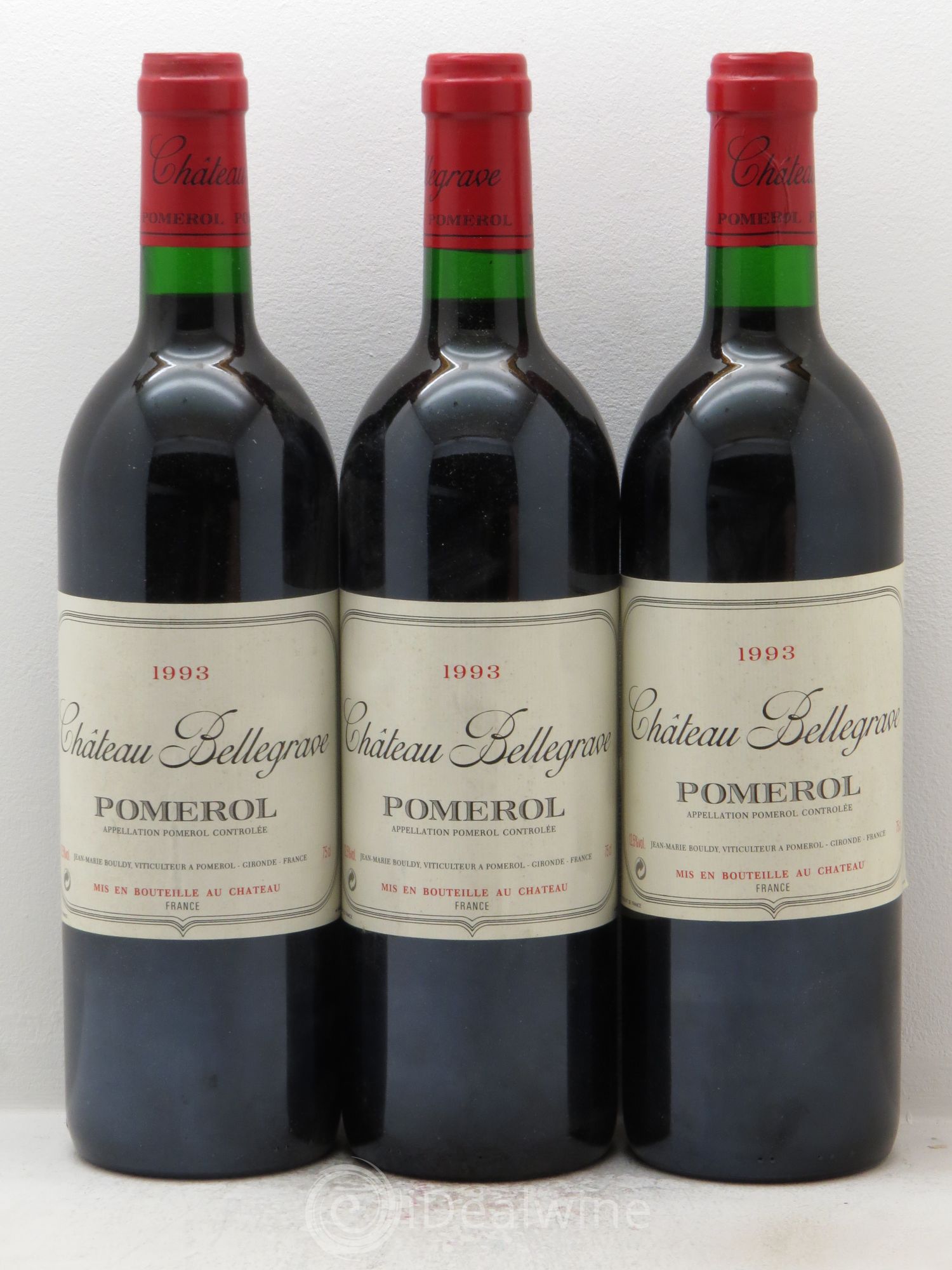 Château Bellegrave Cru Bourgeois 1993 - Lot de 3 bouteilles - 0
