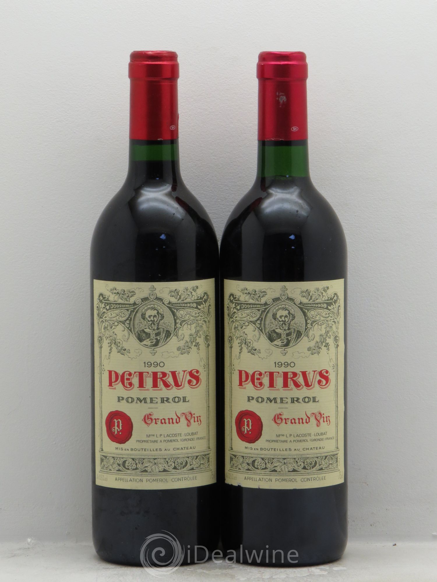 Petrus 1990 - Lot de 2 bouteilles - 0
