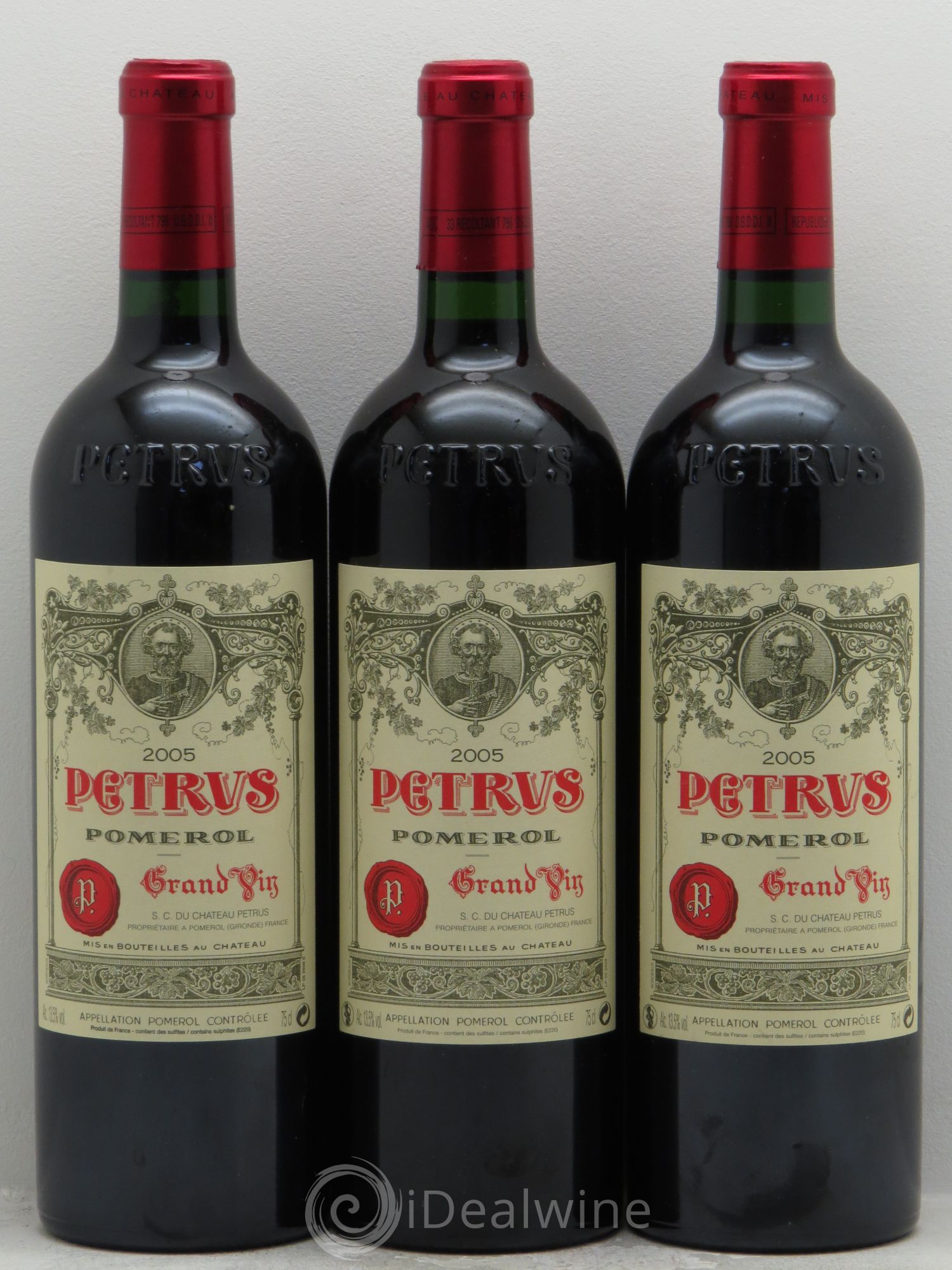 Petrus 2005 - Lot de 3 bouteilles - 0