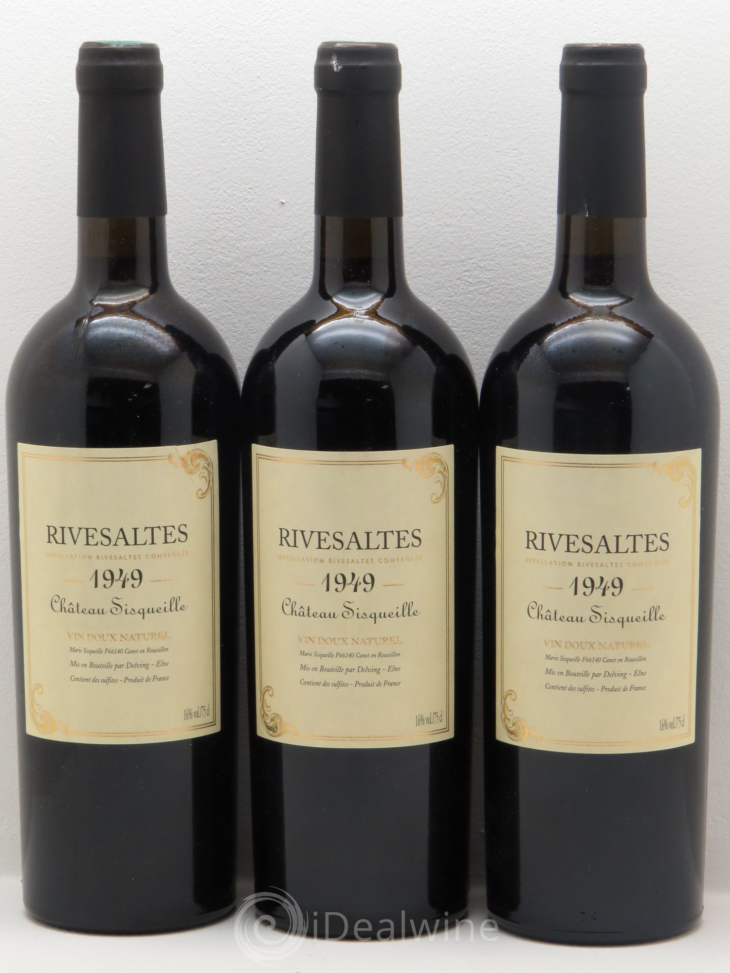 Rivesaltes Château Sisqueille degustation idw salon bordeaux tasting 1949 - Posten von 3 Flaschen - 0