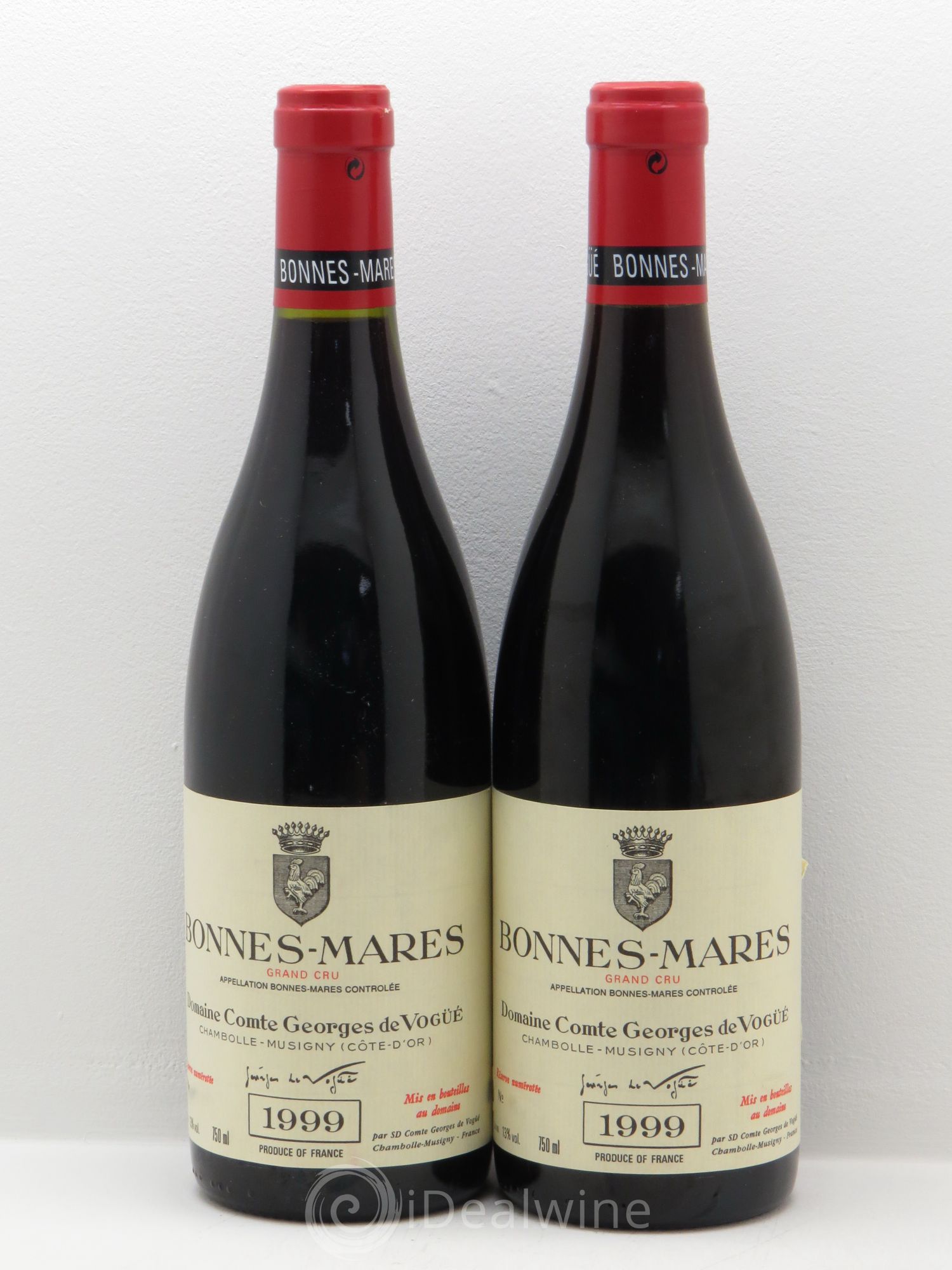 Bonnes-Mares Grand Cru Comte Georges de Vogüé 1999 - Lot de 2 bouteilles - 0