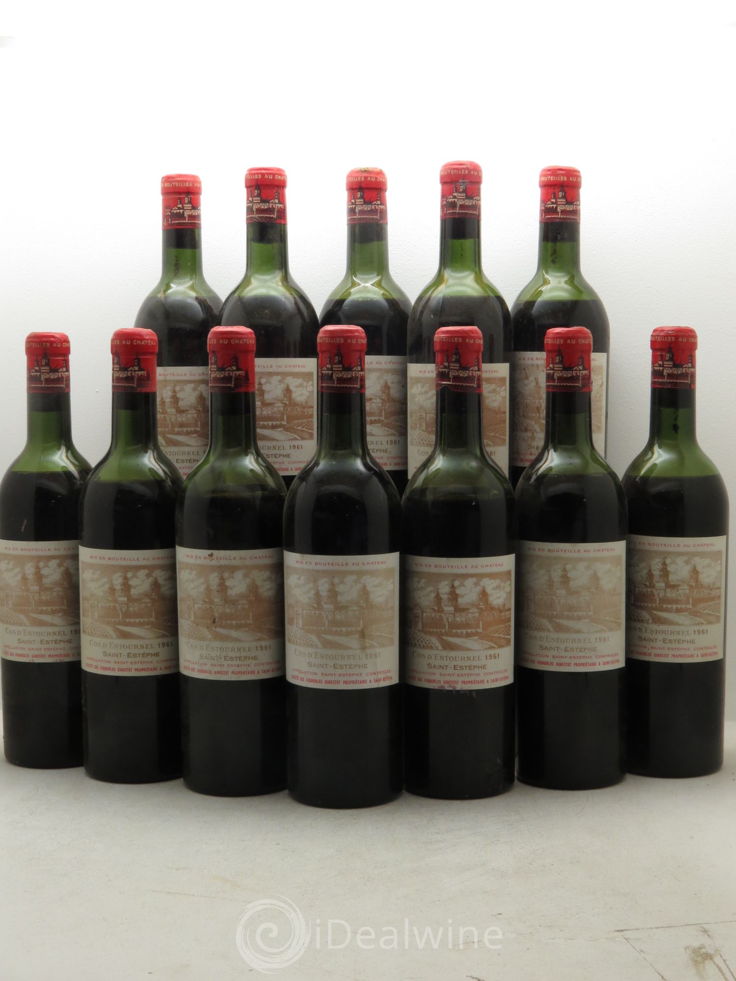 Cos d'Estournel 2ème Grand Cru Classé 1961 - Lot de 12 bouteilles - 0