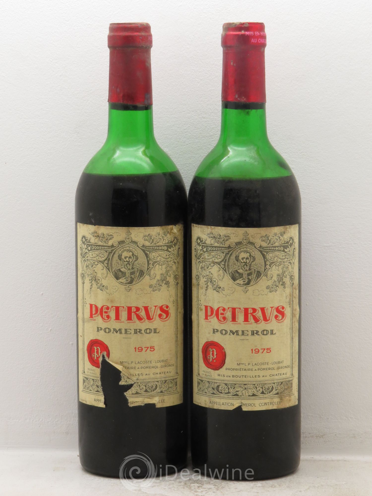 Petrus 1975 - Lot de 2 bouteilles - 0