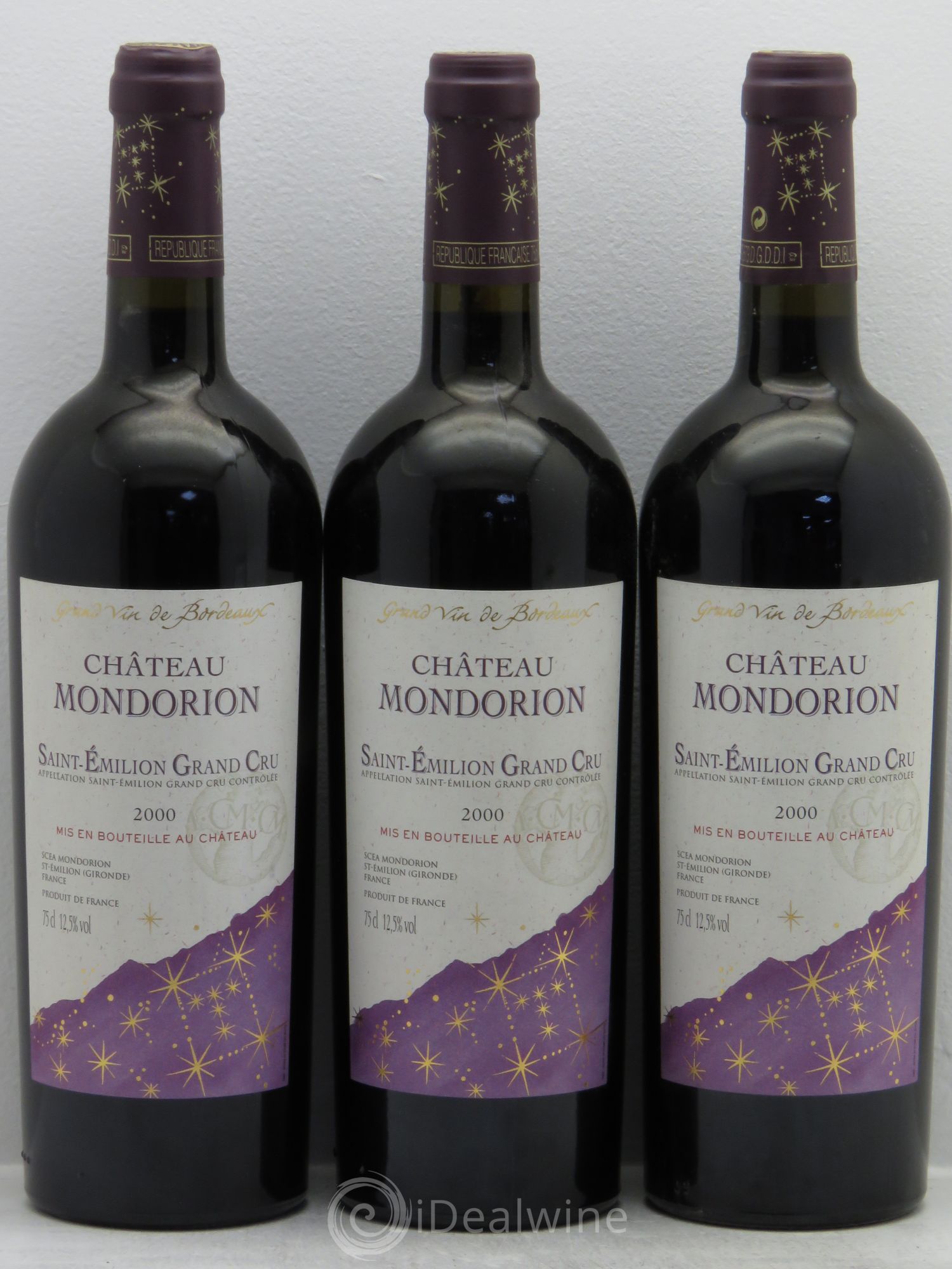 Saint-Émilion 2000 - Posten von 3 Flaschen - 0