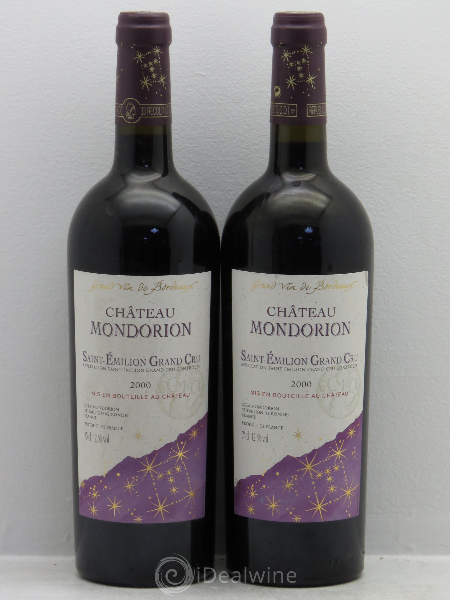 Saint-Émilion Château Mondorion 2000 - Lot de 2 bouteilles - 0