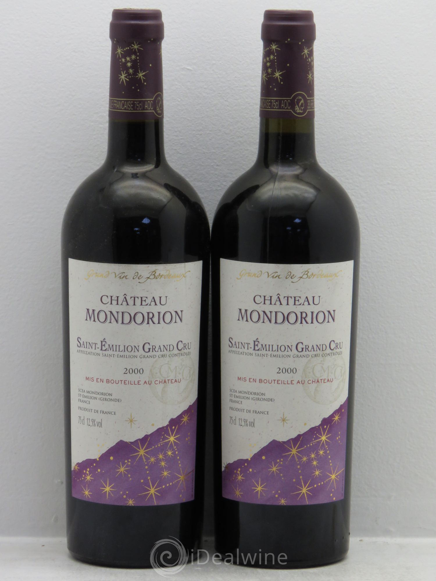 Saint-Émilion Château Mondorion 2000 - Lot de 2 bouteilles - 0