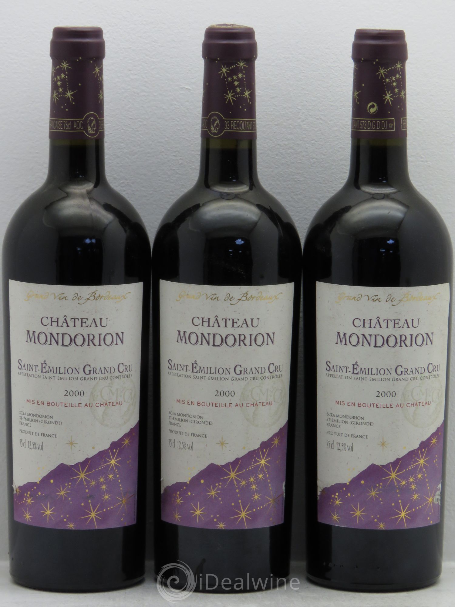 Saint-Émilion 2000 - Posten von 3 Flaschen - 0
