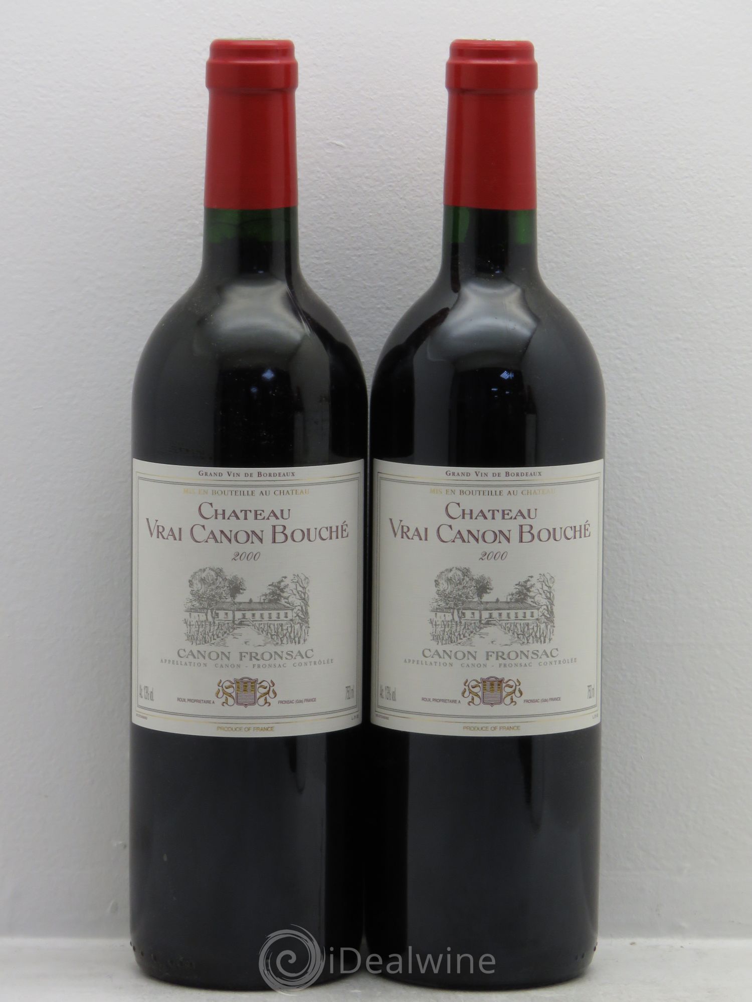 Canon-Fronsac Château Vrai Canon Bouché 2000 - Lot de 2 bouteilles - 0