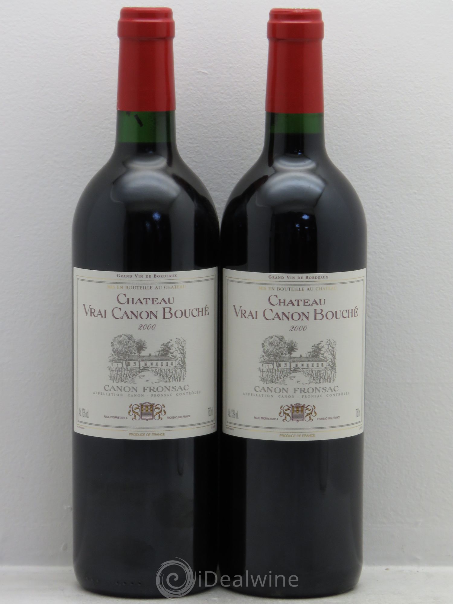 Canon-Fronsac Château Vrai Canon Bouché 2000 - Lot de 2 bouteilles - 0