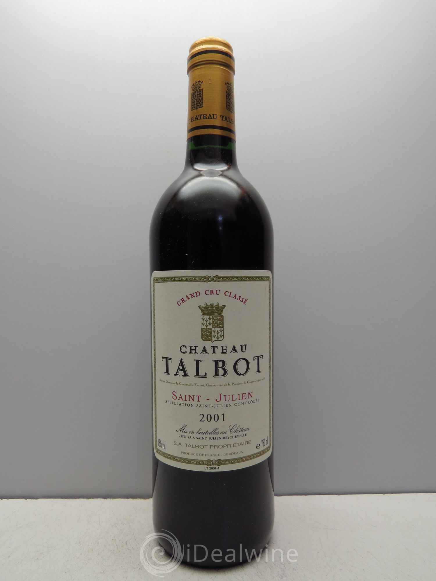 Château Talbot 4ème Grand Cru Classé (sans prix de réserve / no reserve) 2001 - Lot of 1 bottle - 0