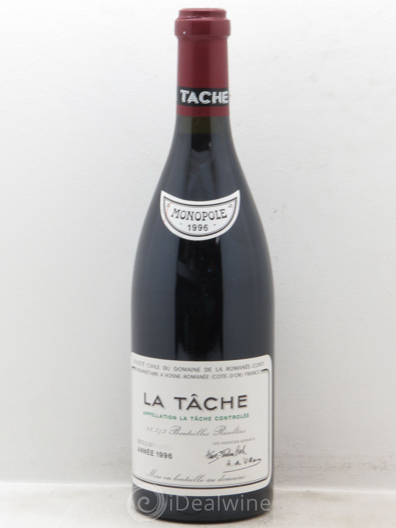La Tâche Grand Cru Domaine de la Romanée-Conti 1996 - Lot de 1 bouteille - 0