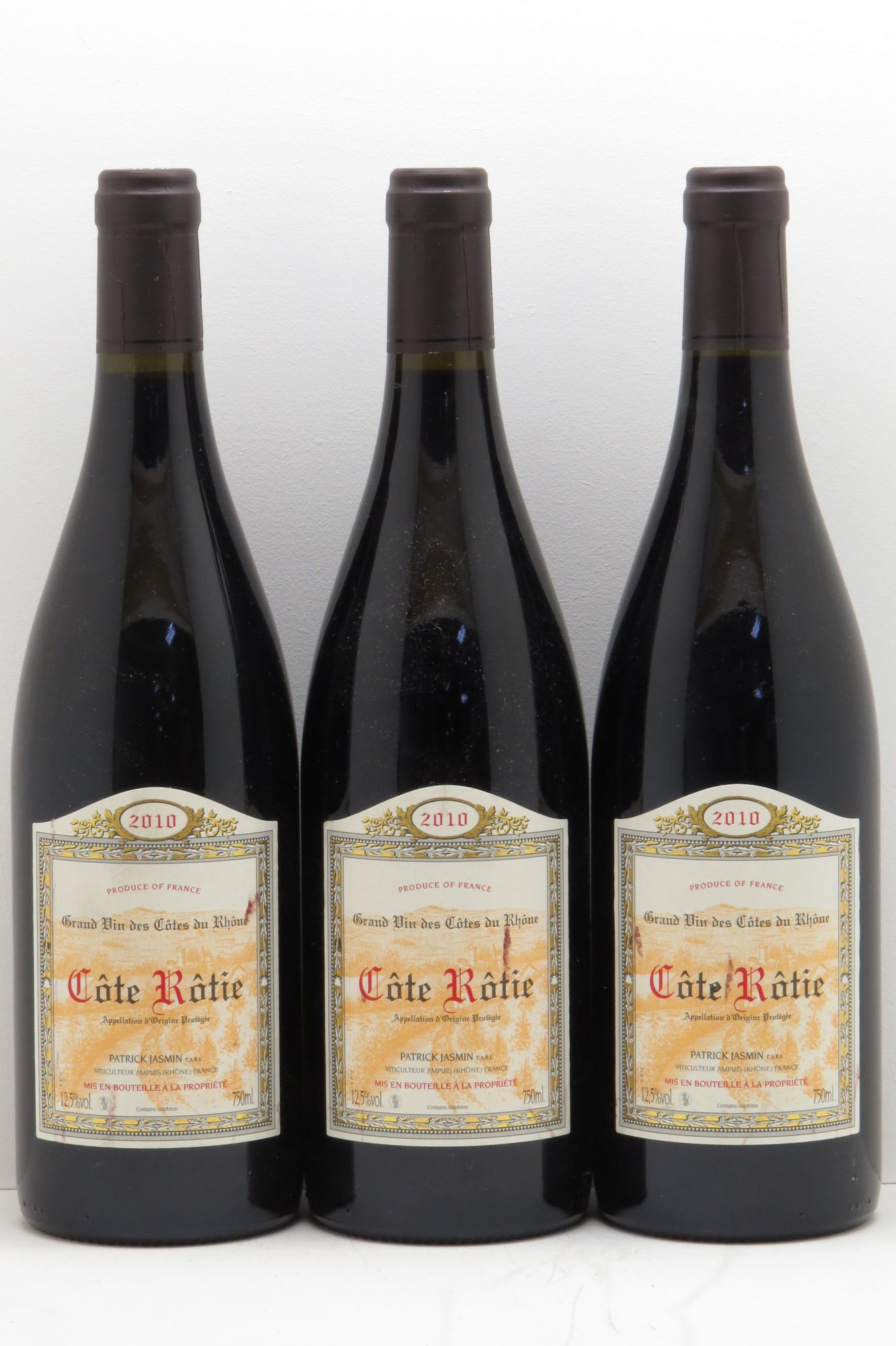 Côte-Rôtie Jasmin (Domaine) null 2010 - Lot of 3 bottles - 0