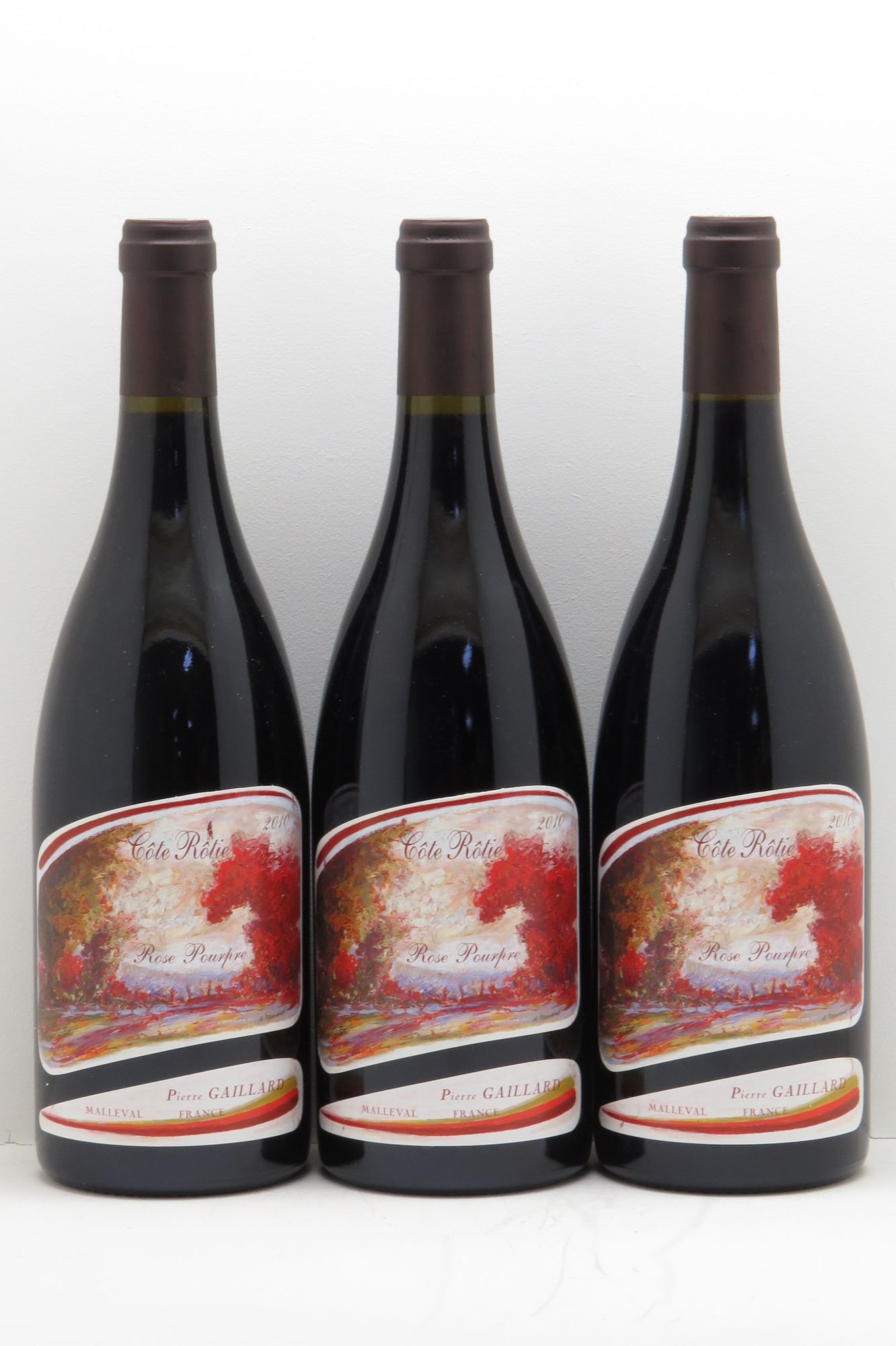 Côte-Rôtie Rose Pourpre Pierre Gaillard 2010 - Lot de 3 bouteilles - 0