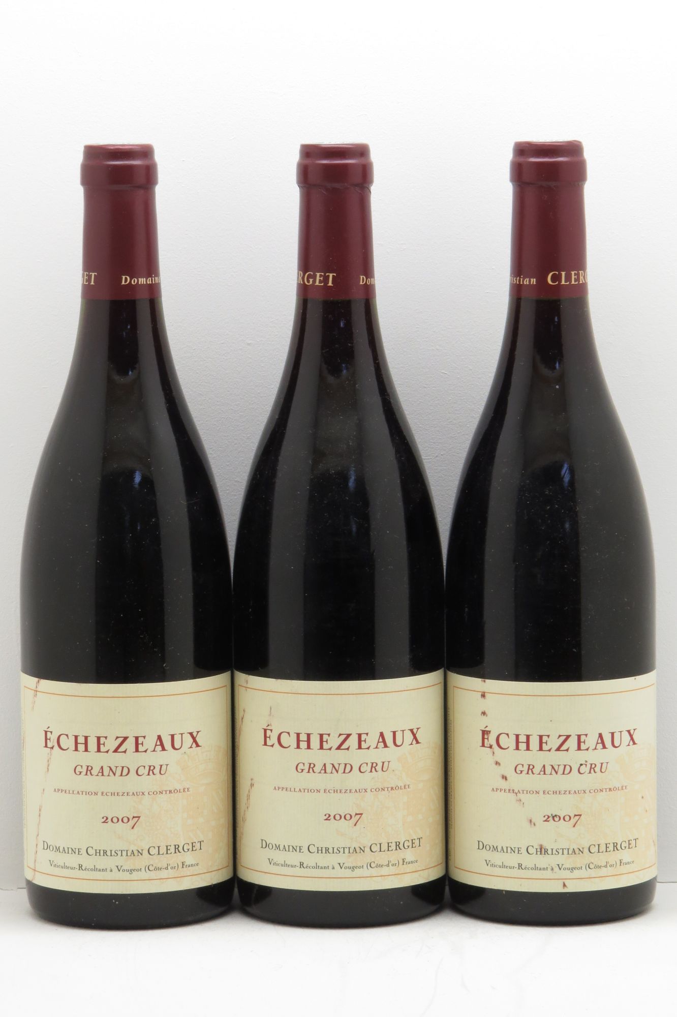 Echezeaux Grand Cru Christian Clerget 2007 - Lot de 3 bouteilles - 0