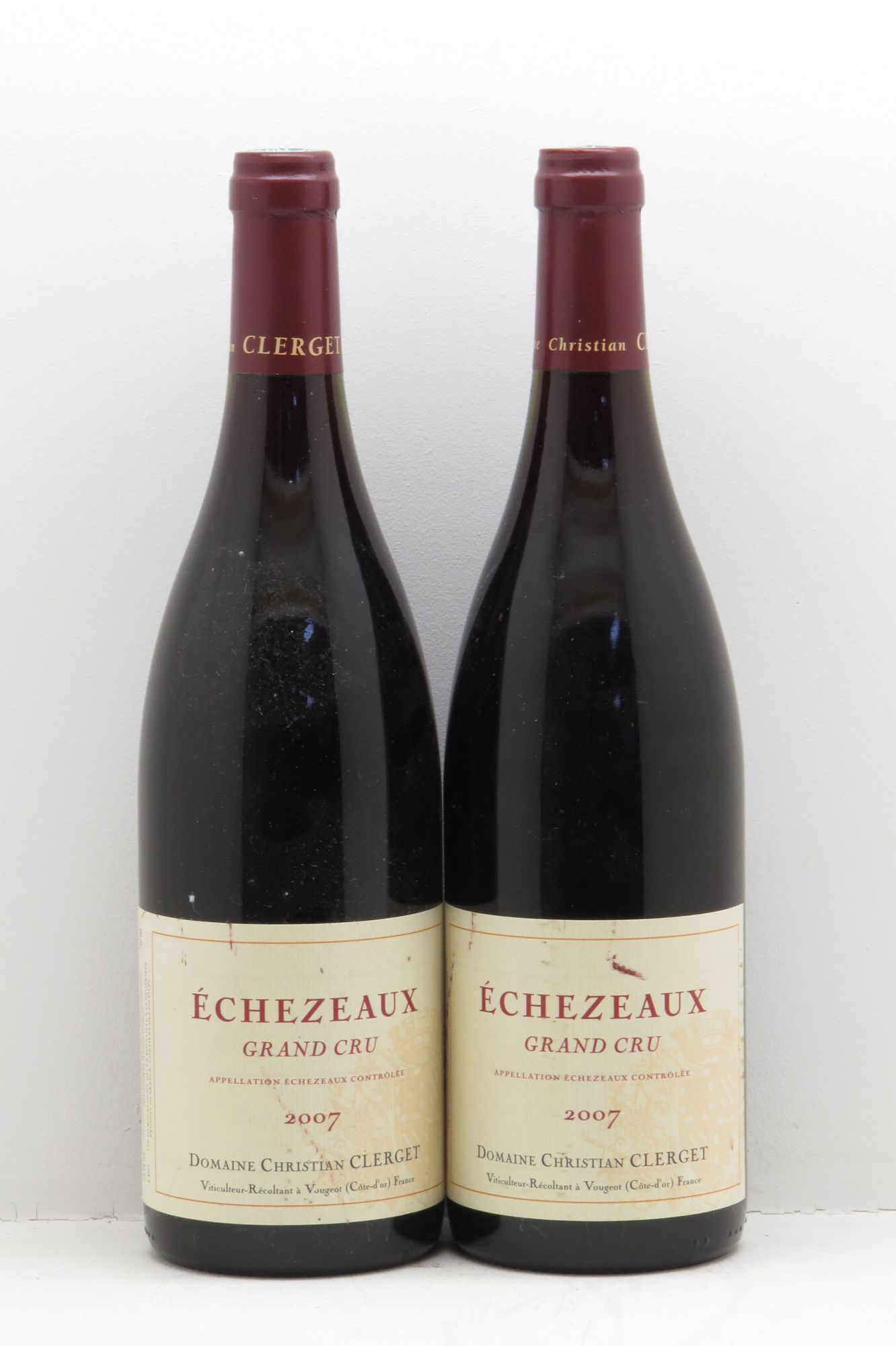 Echezeaux Grand Cru Christian Clerget (sans prix de réserve - no reserve) 2007 - Lotto di 2 bottiglie - 0
