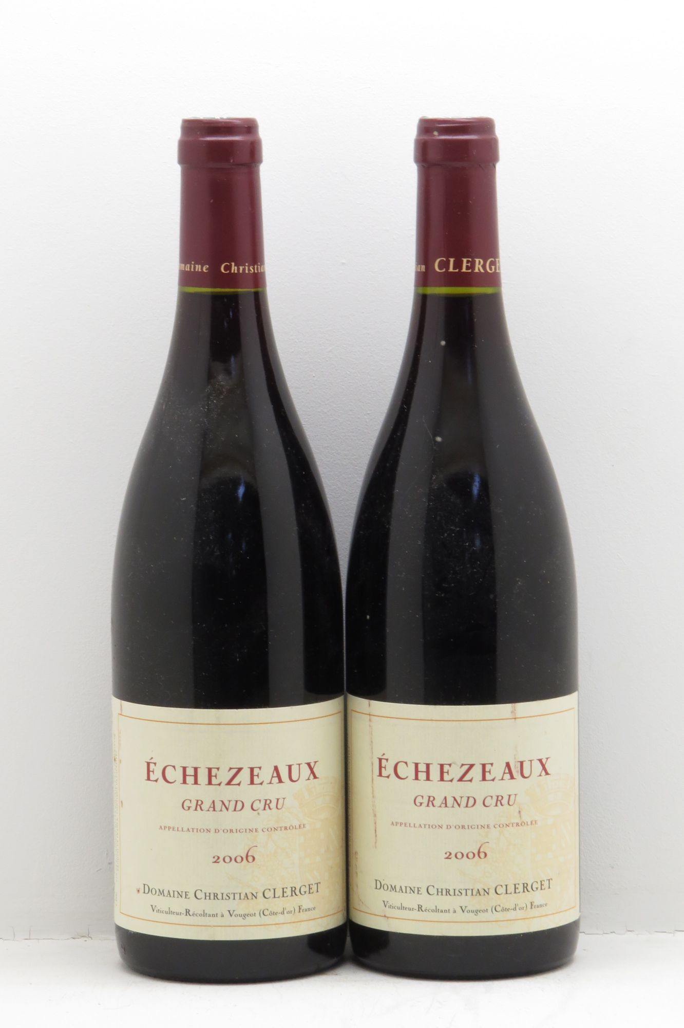 Echezeaux Grand Cru Christian Clerget (sans prix de réserve) 2006 - Lot de 2 bouteilles - 0