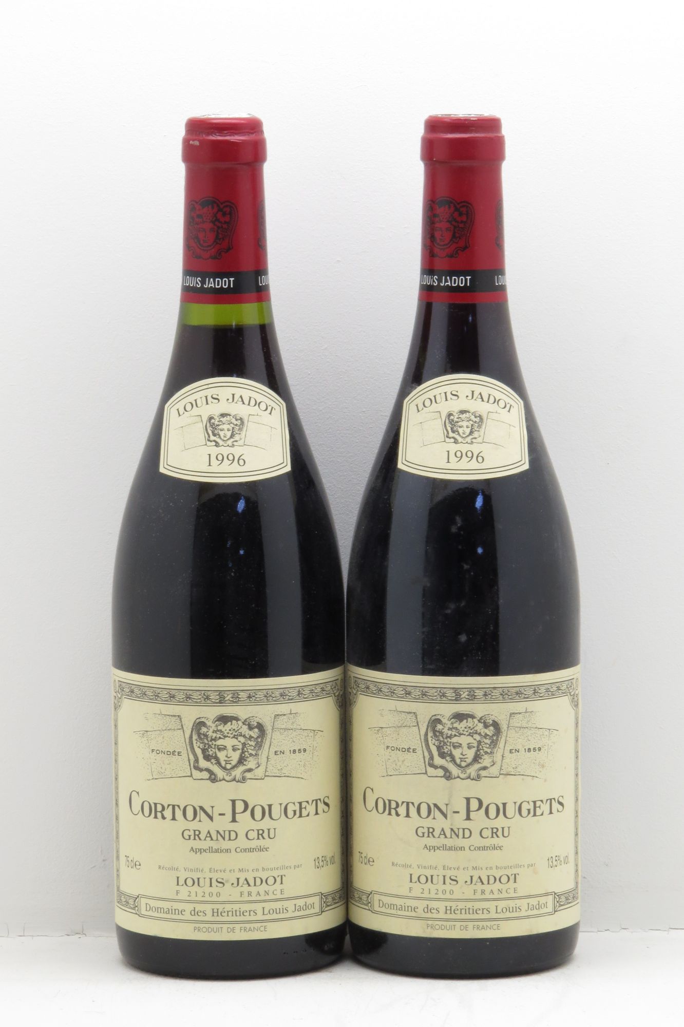 Corton Grand Cru Pougets Maison Louis Jadot null 1996 - Lot of 2 bottles - 0
