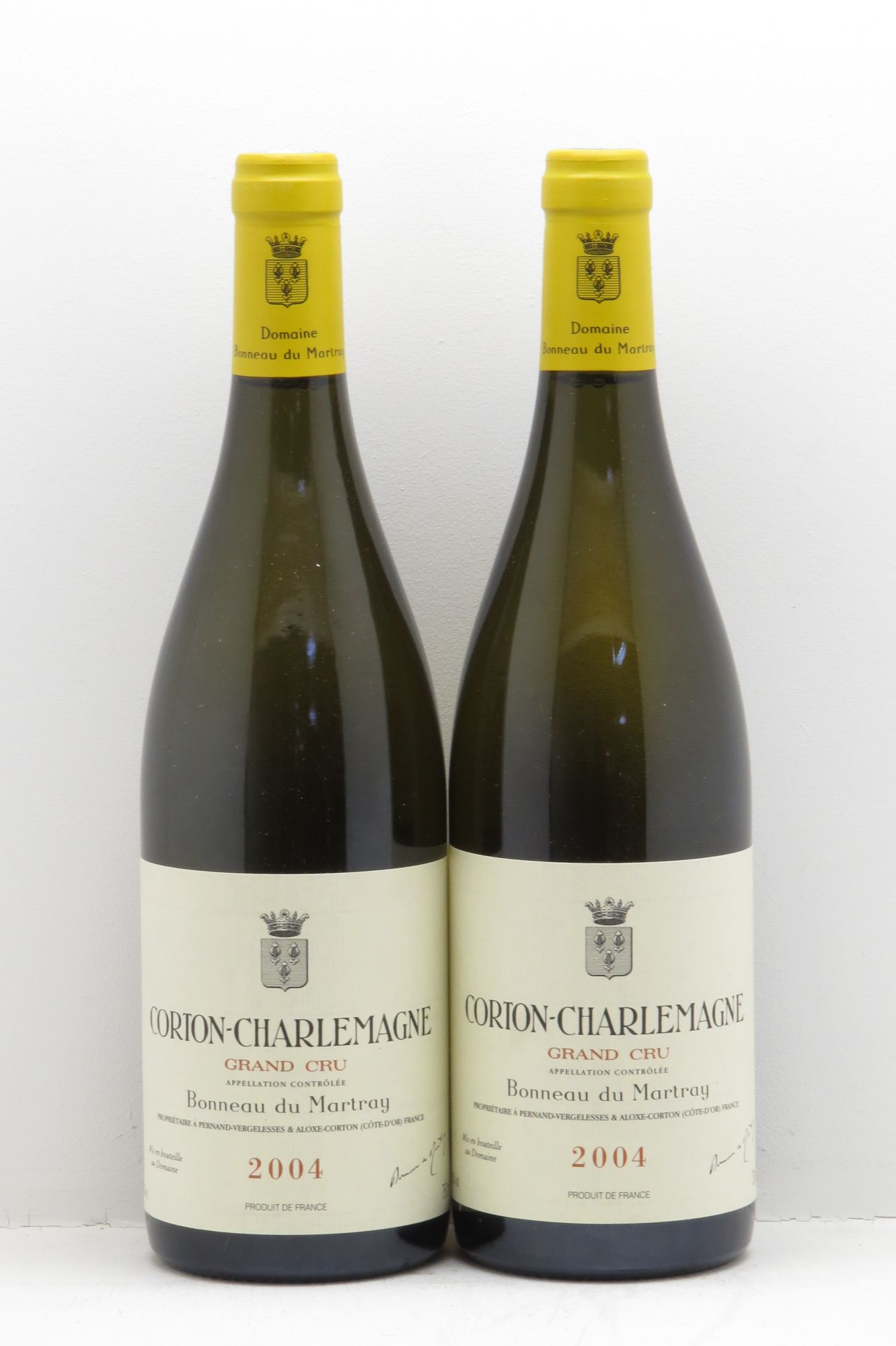 Corton-Charlemagne Grand Cru Bonneau du Martray (Domaine) 2004 - Lot de 2 bouteilles - 0