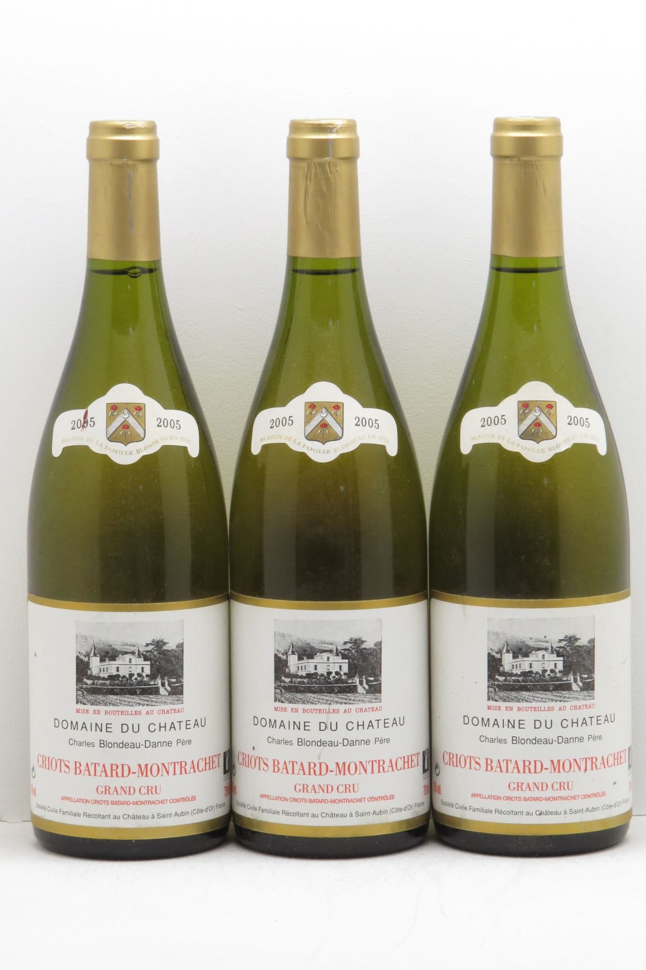 Criots-Bâtard-Montrachet Grand Cru Blondeau-Danne 2005 - Posten von 3 Flaschen - 0