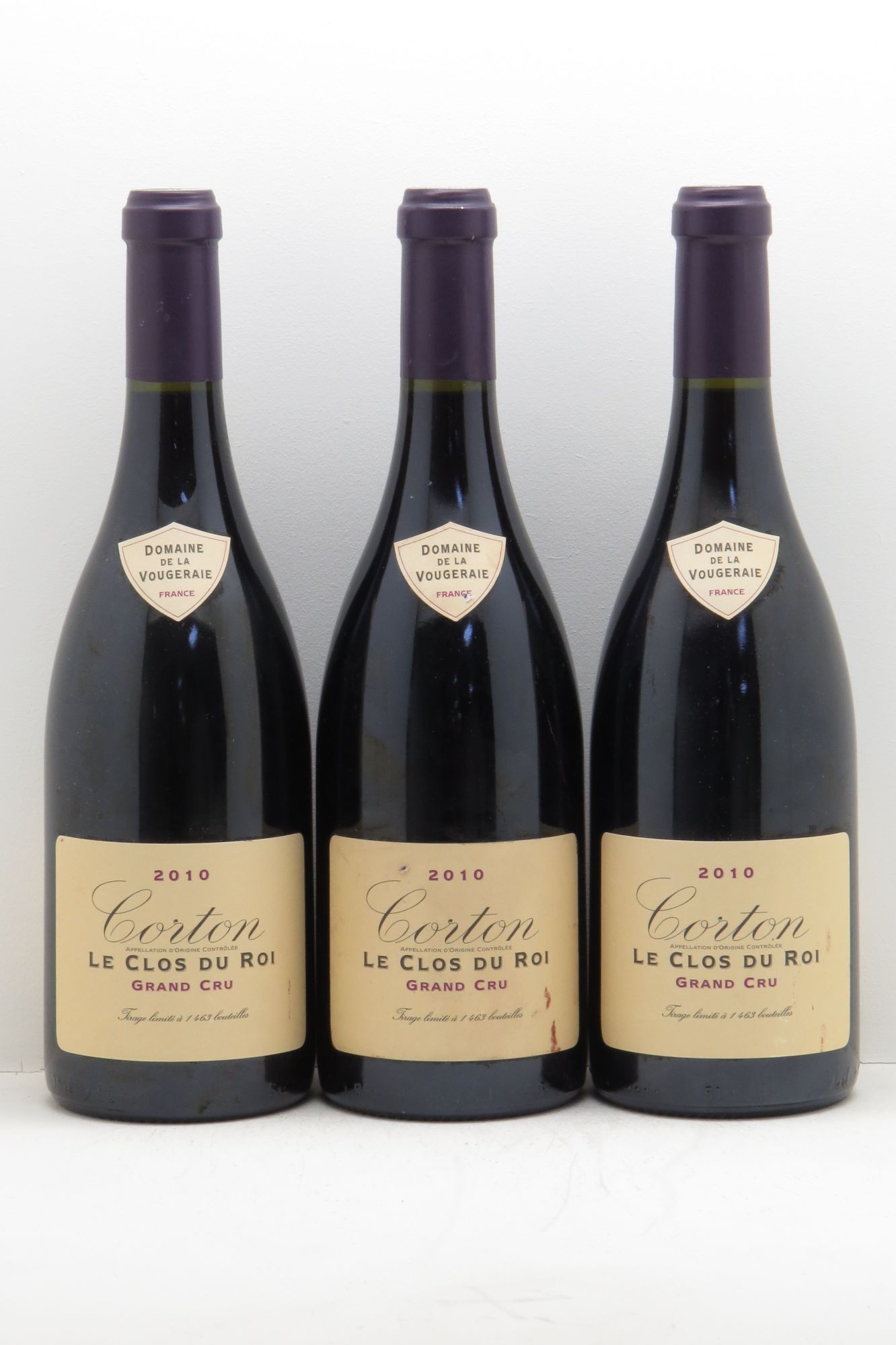 Corton Grand Cru Domaine de la Vougeraie 2010 - Posten von 3 Flaschen - 0