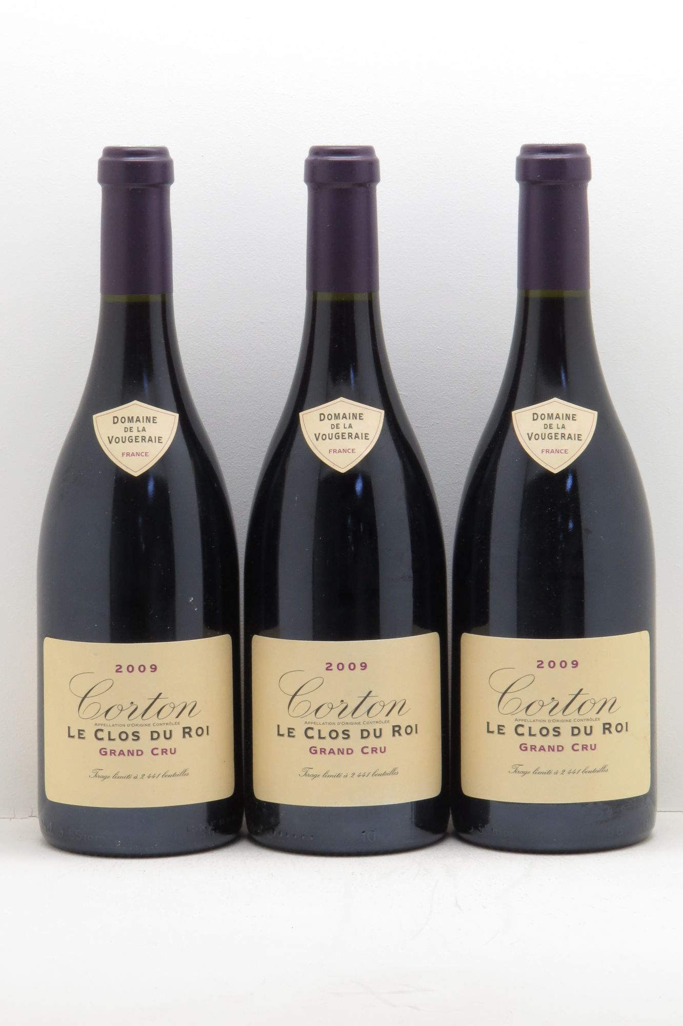 Corton Grand Cru Domaine de la Vougeraie 2009 - Posten von 3 Flaschen - 0