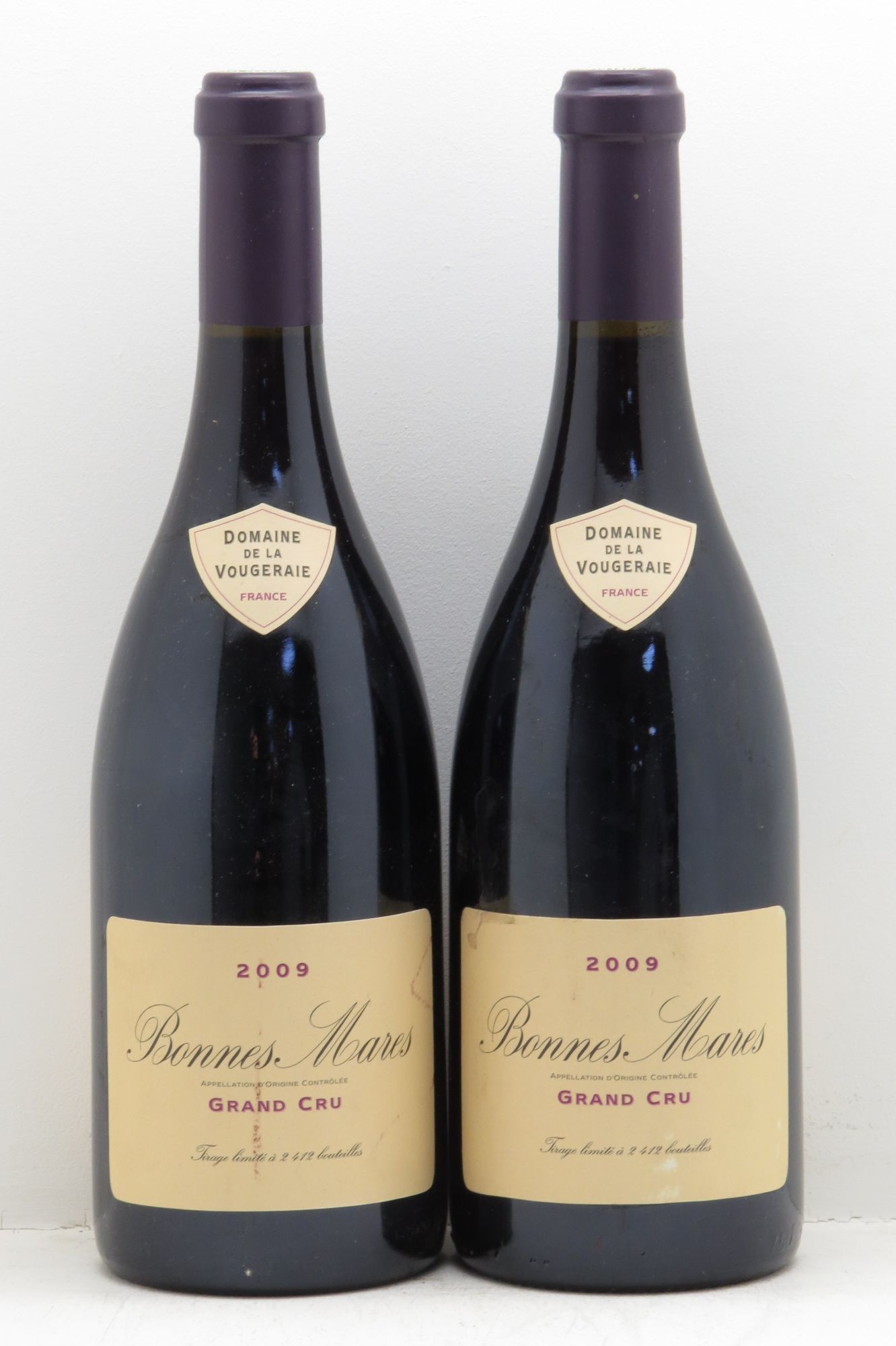 Bonnes-Mares Grand Cru Domaine de la Vougeraie 2009 - Posten von 2 Flaschen - 0