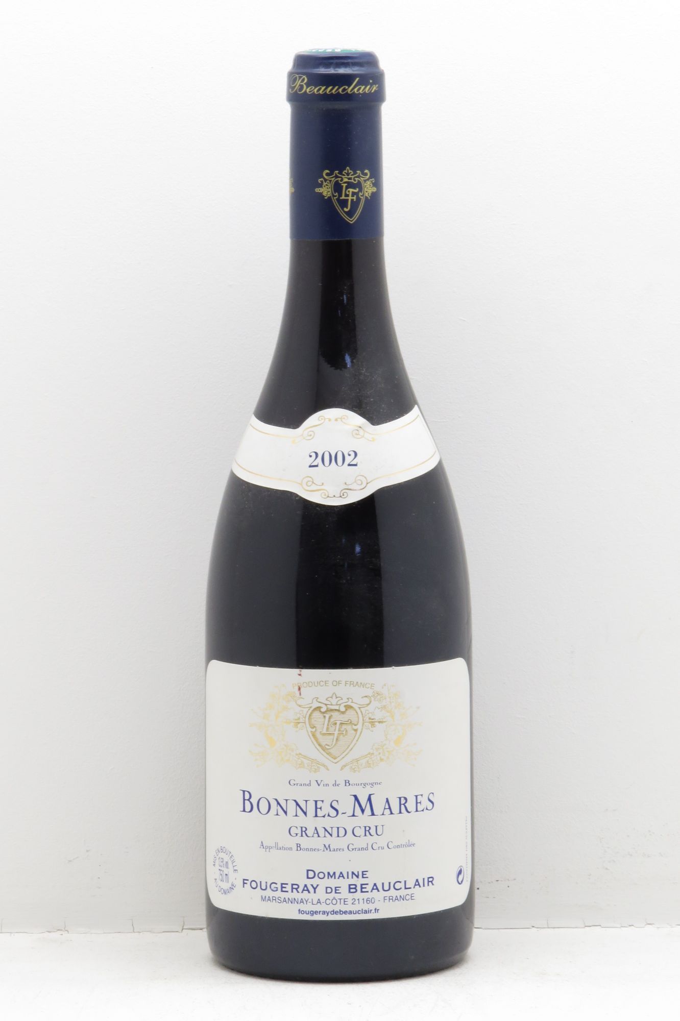 Bonnes-Mares Grand Cru Fougeray de Beauclair (sans prix de réserve - no reserve) 2002 - Posten von 1 Flasche - 0