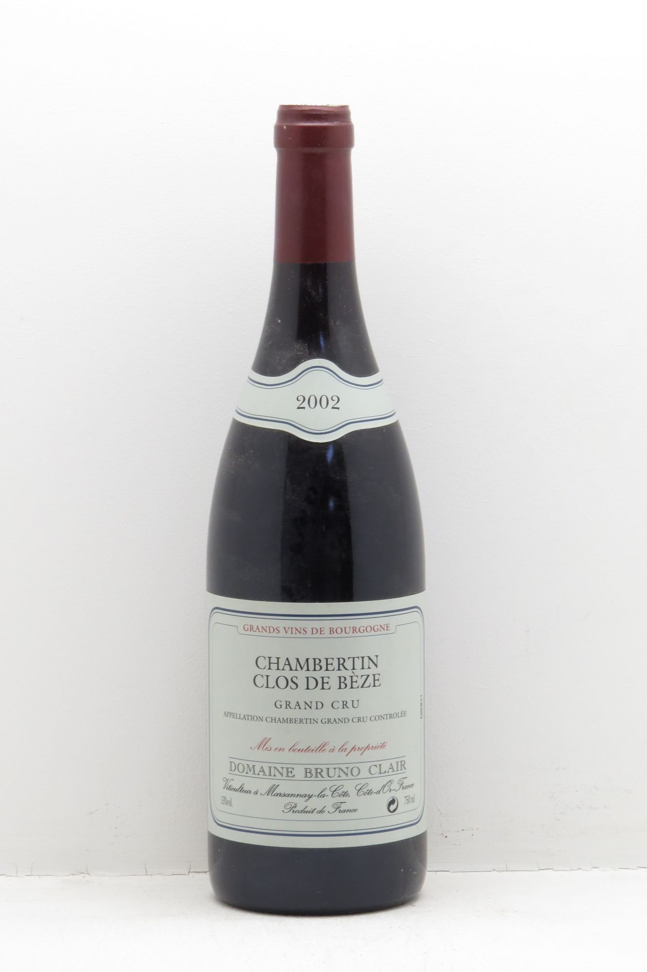 Chambertin Clos de Bèze Grand Cru Bruno Clair (Domaine) 2002 - Lot de 1 bouteille - 0