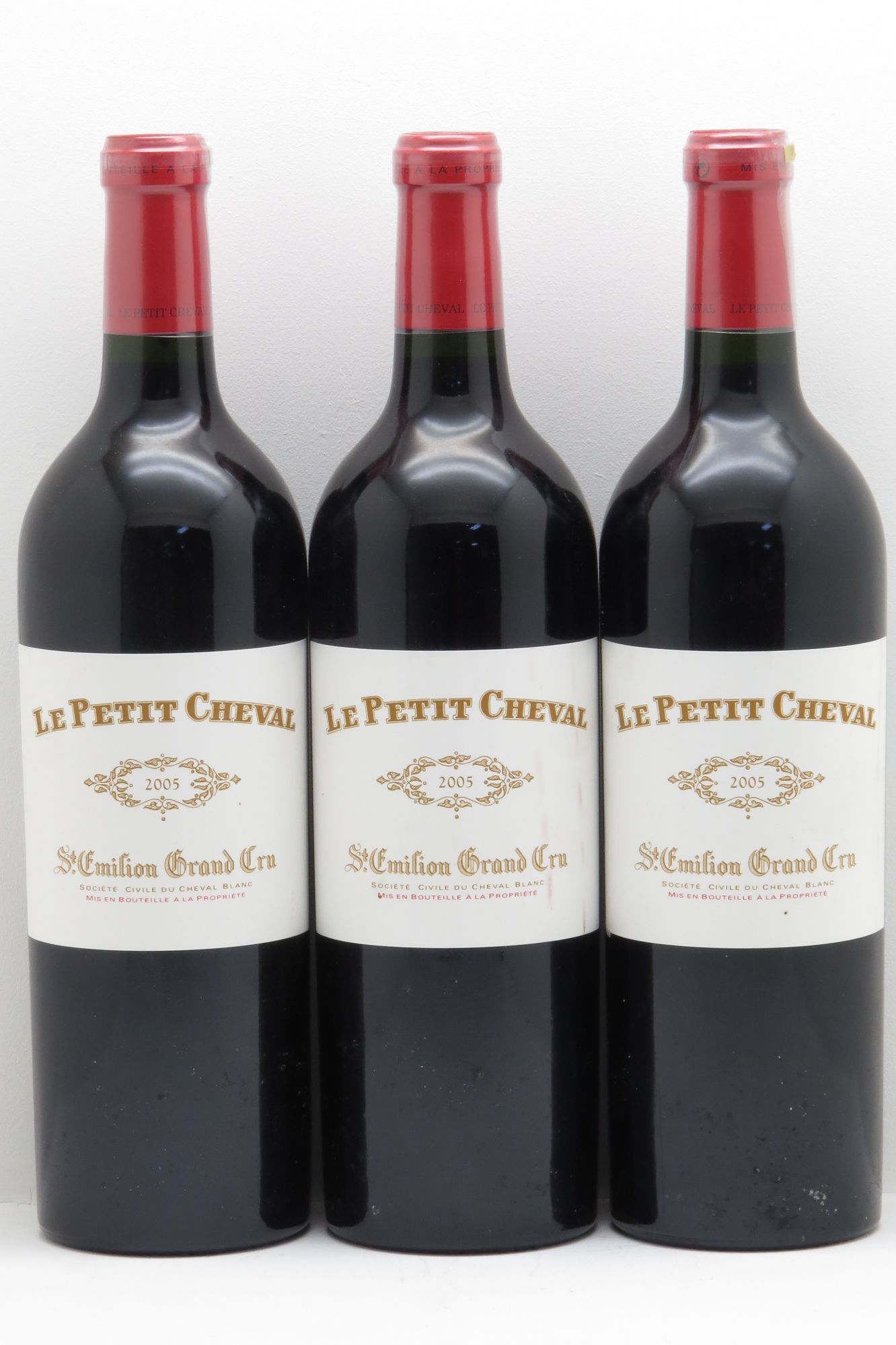 Le Petit Cheval Second Vin 2005 - Lot de 3 bouteilles - 0