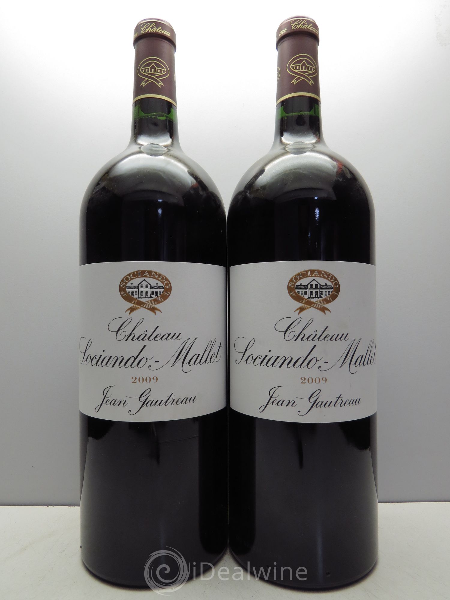 Château Sociando Mallet 2009 - Lot de 2 magnums - 0