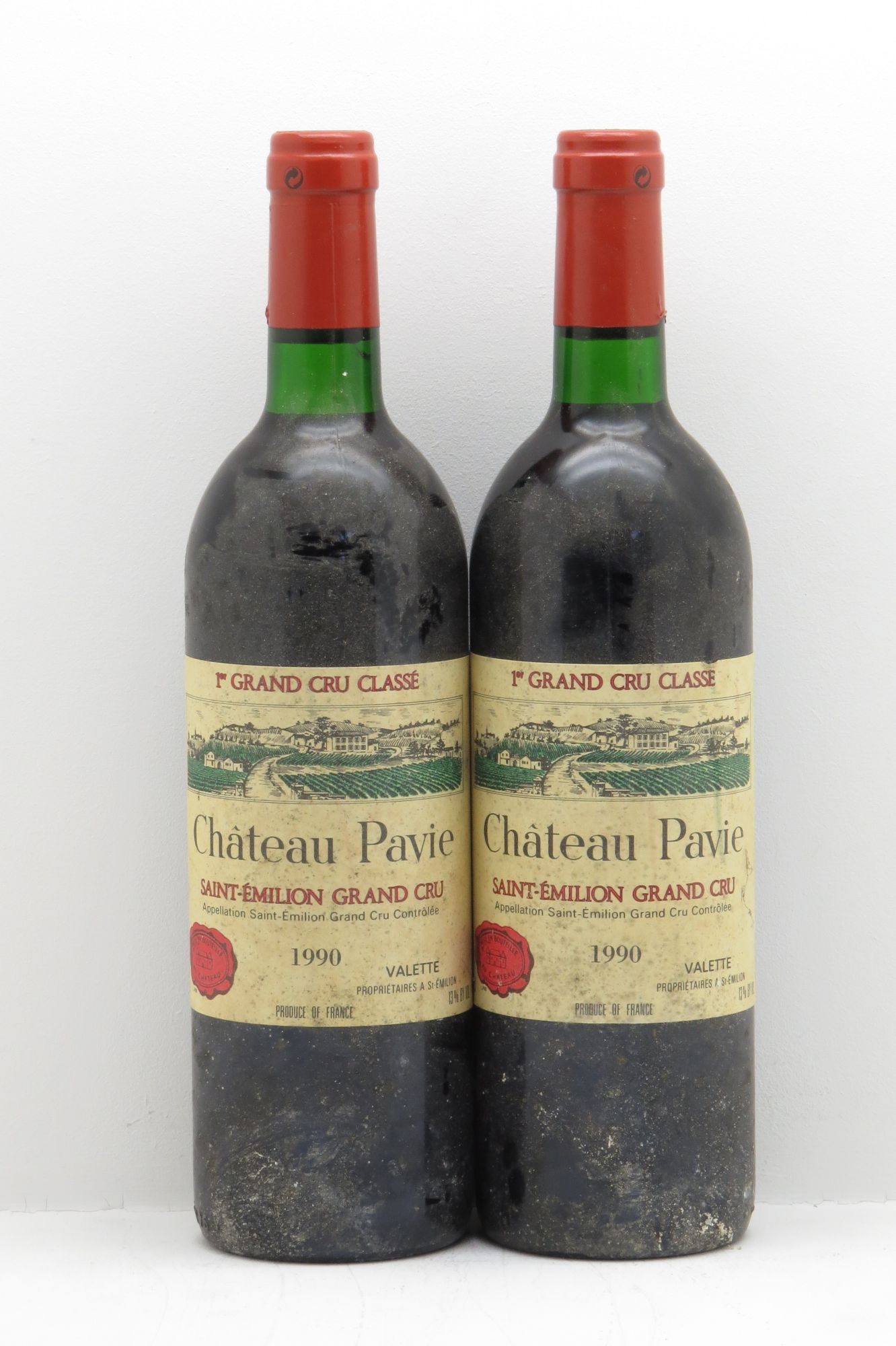 Château Pavie 1er Grand Cru Classé A 1990 - Lot de 2 bouteilles - 0