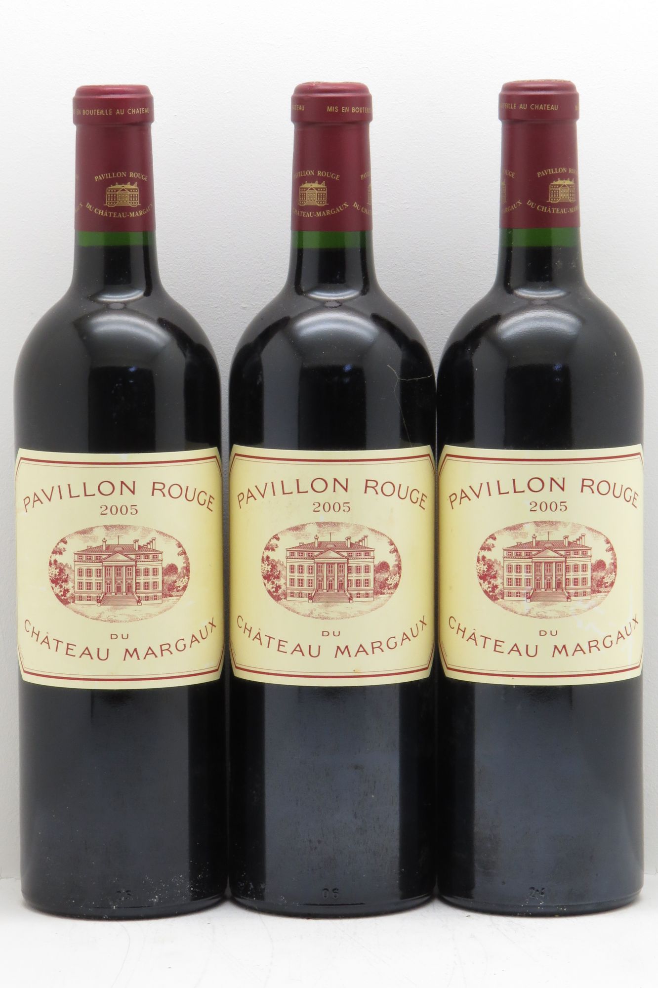 Pavillon Rouge du Château Margaux Second Vin 2005 - Lot de 3 bouteilles - 0