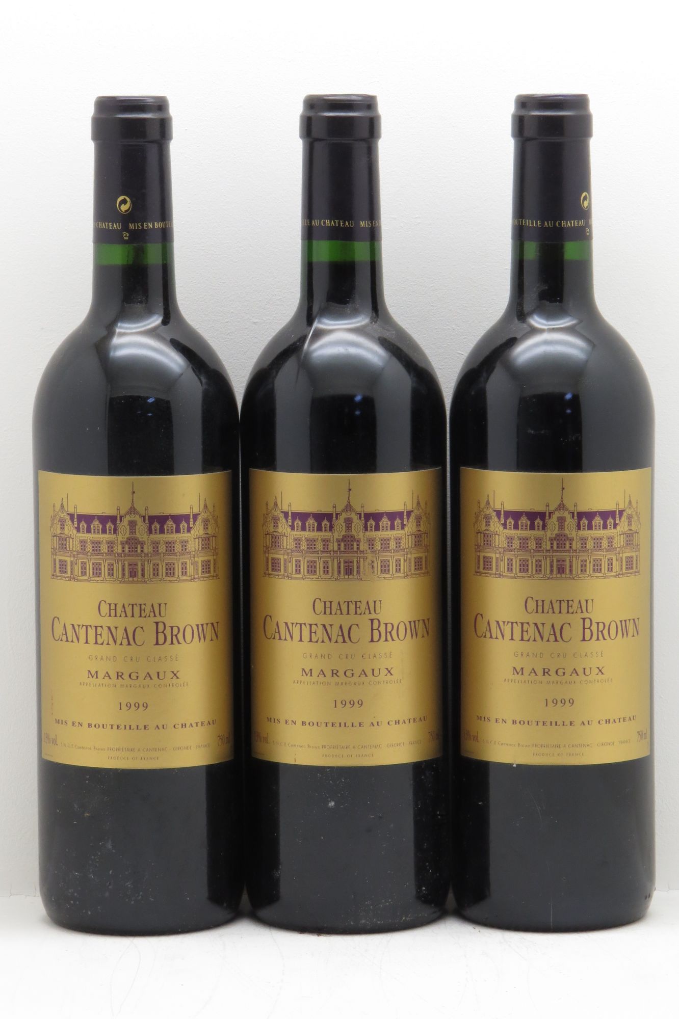 Château Cantenac Brown 3ème Grand Cru Classé (sans prix de réserve - no reserve) 1999 - Lotto di 3 bottiglie - 0