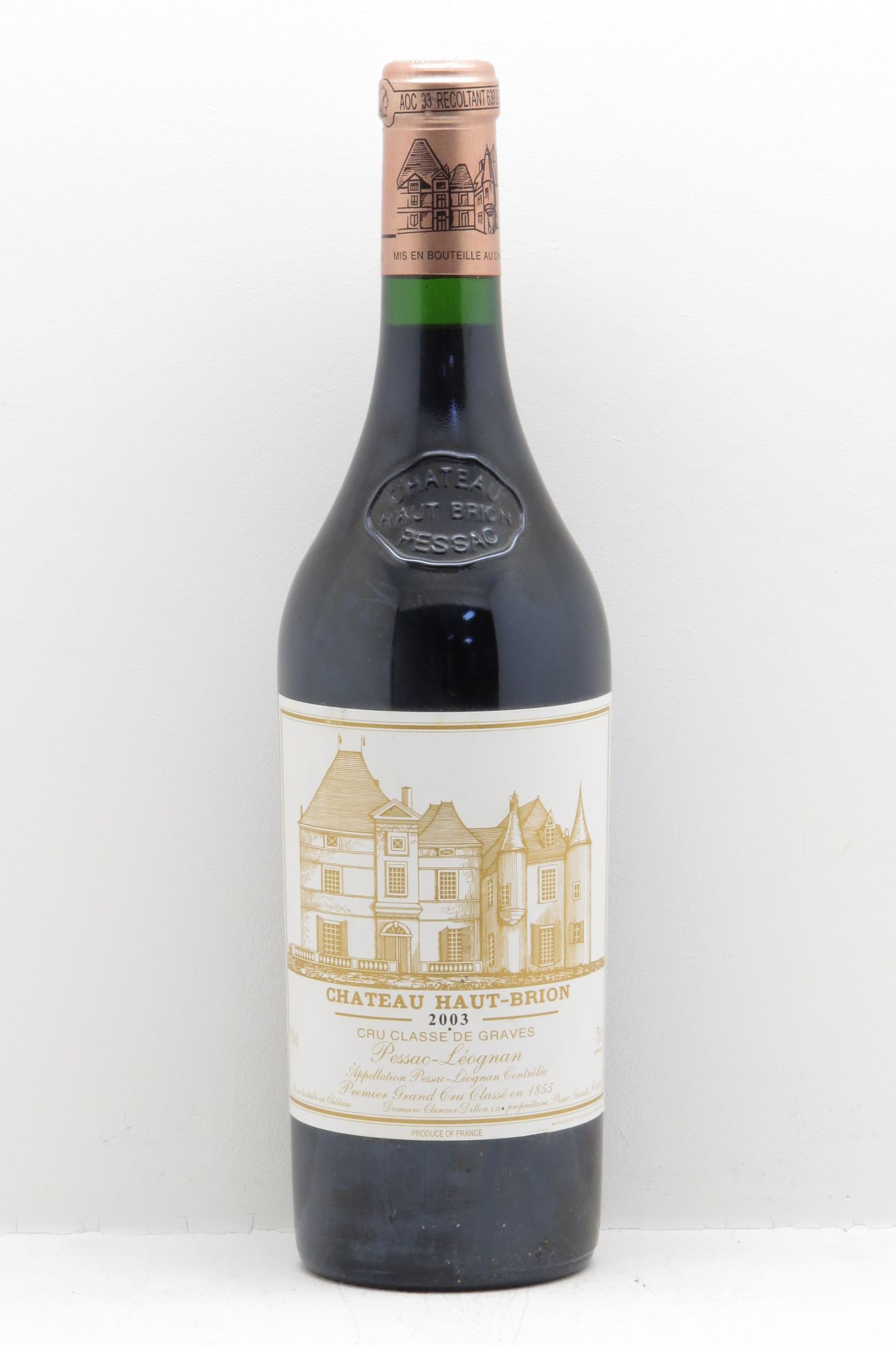Château Haut Brion 1er Grand Cru Classé 2003 - Lot de 1 bouteille - 0