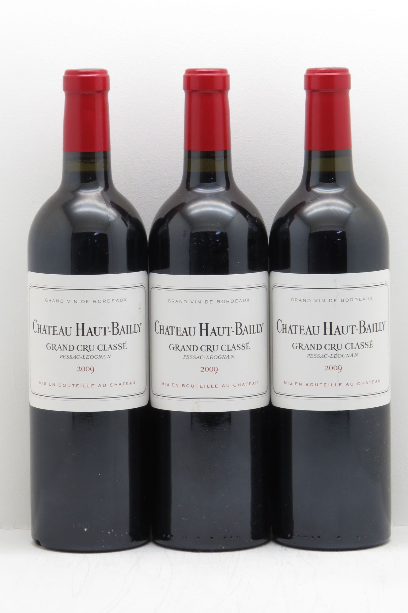 Château Haut-Bailly Cru Classé de Graves 2009 - Lot de 3 bouteilles - 0