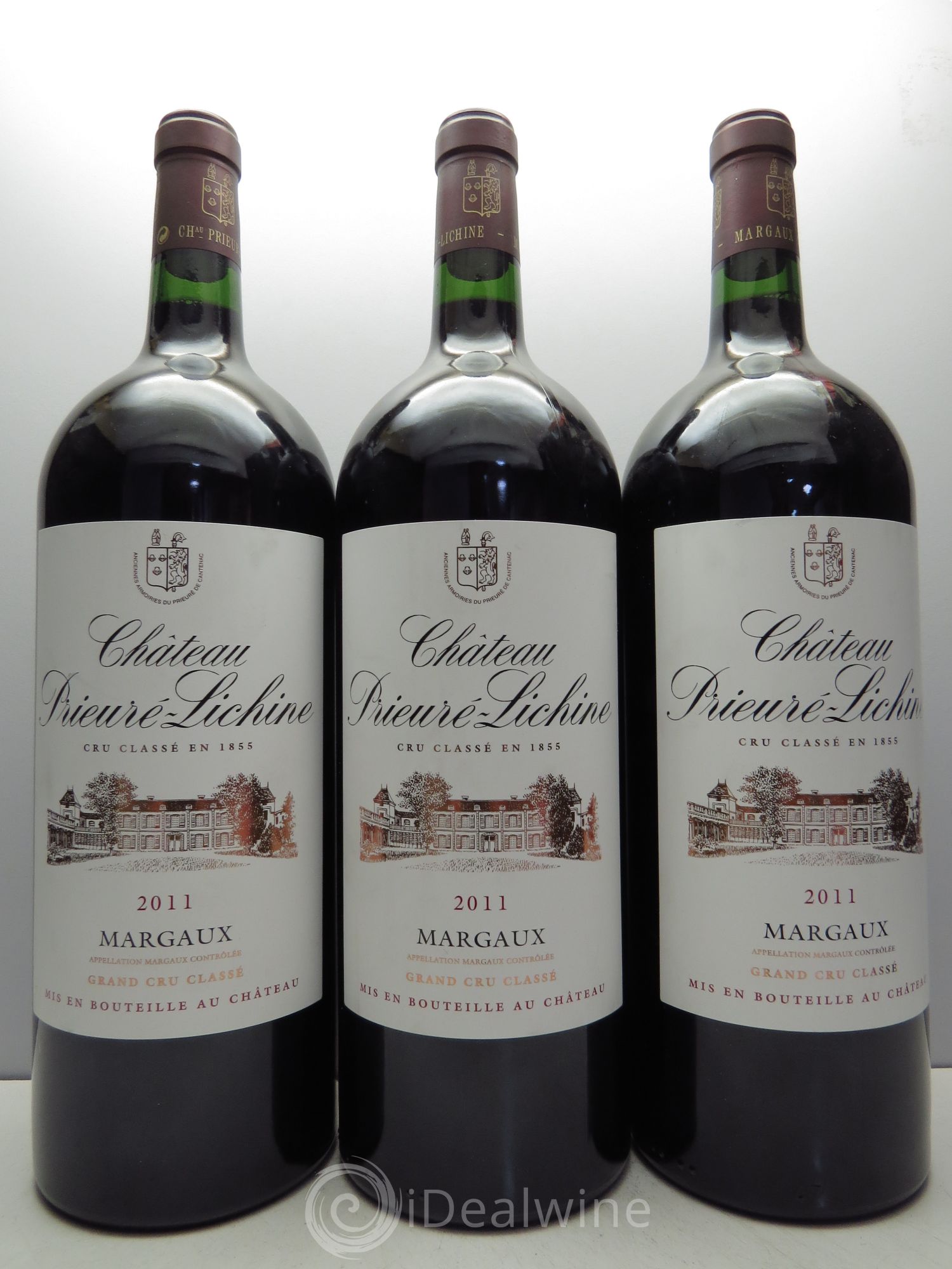 Château Prieuré Lichine 4ème Grand Cru Classé 2011 - Lot de 3 magnums - 0
