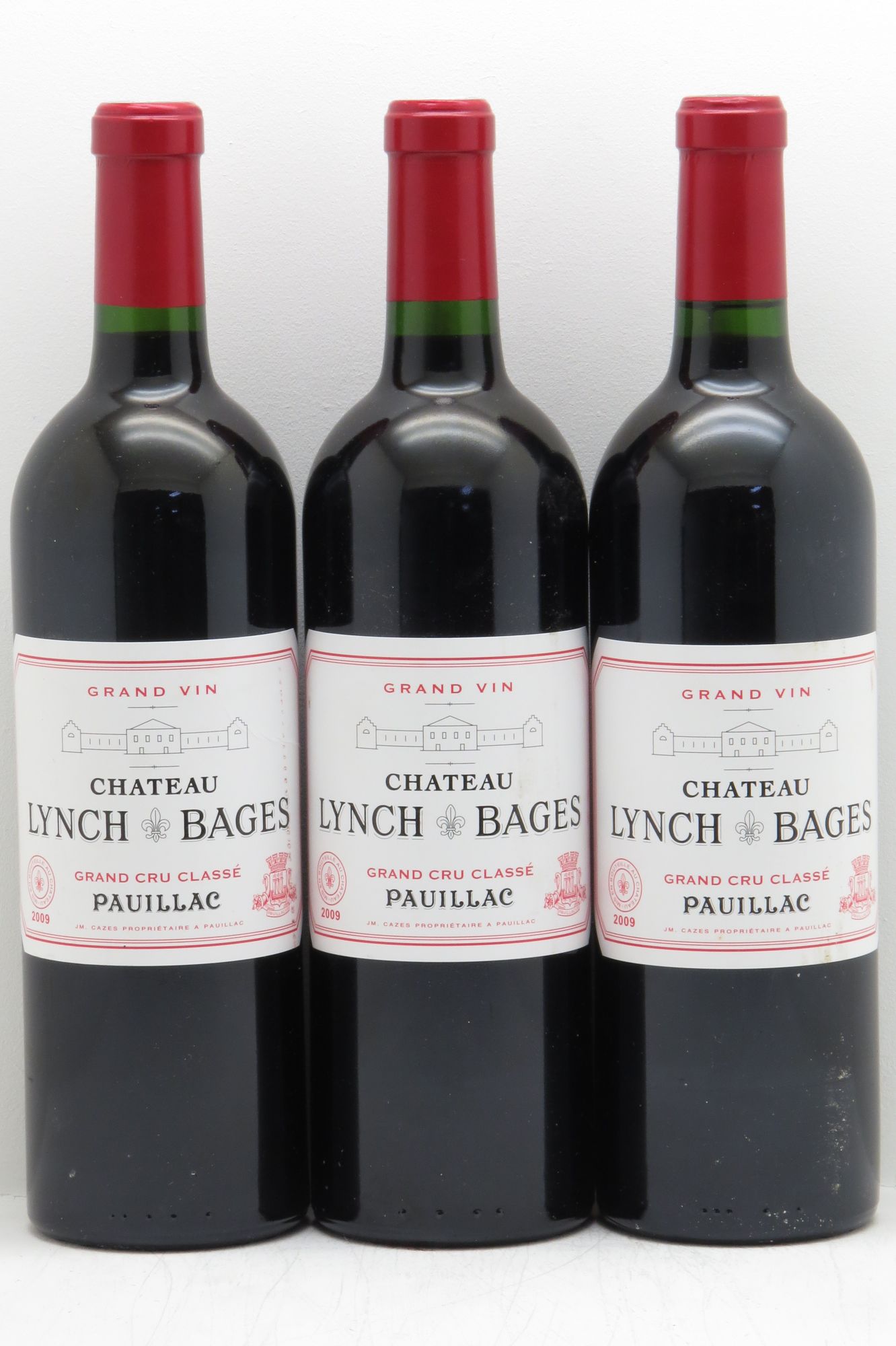 Château Lynch Bages 5ème Grand Cru Classé 2009 - Lot de 3 bouteilles - 0
