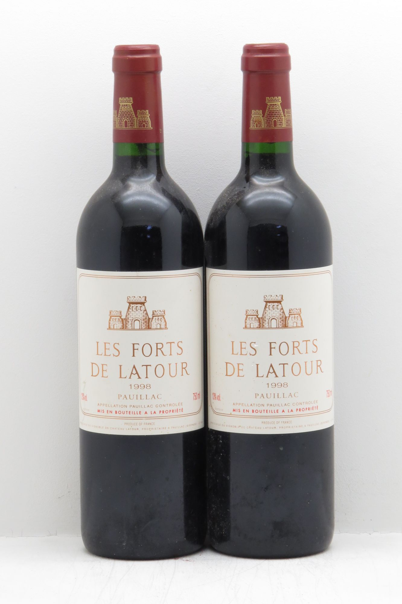 Les Forts de Latour Second Vin 1998 - Lot de 2 bouteilles - 0
