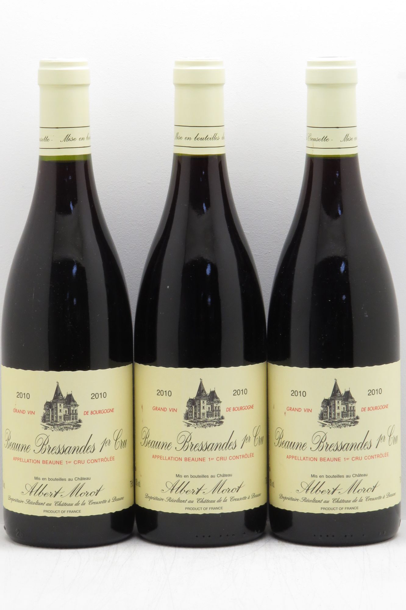 Beaune 1er Cru Albert Morot (sans prix de réserve - no reserve) 2010 - Posten von 3 Flaschen - 0
