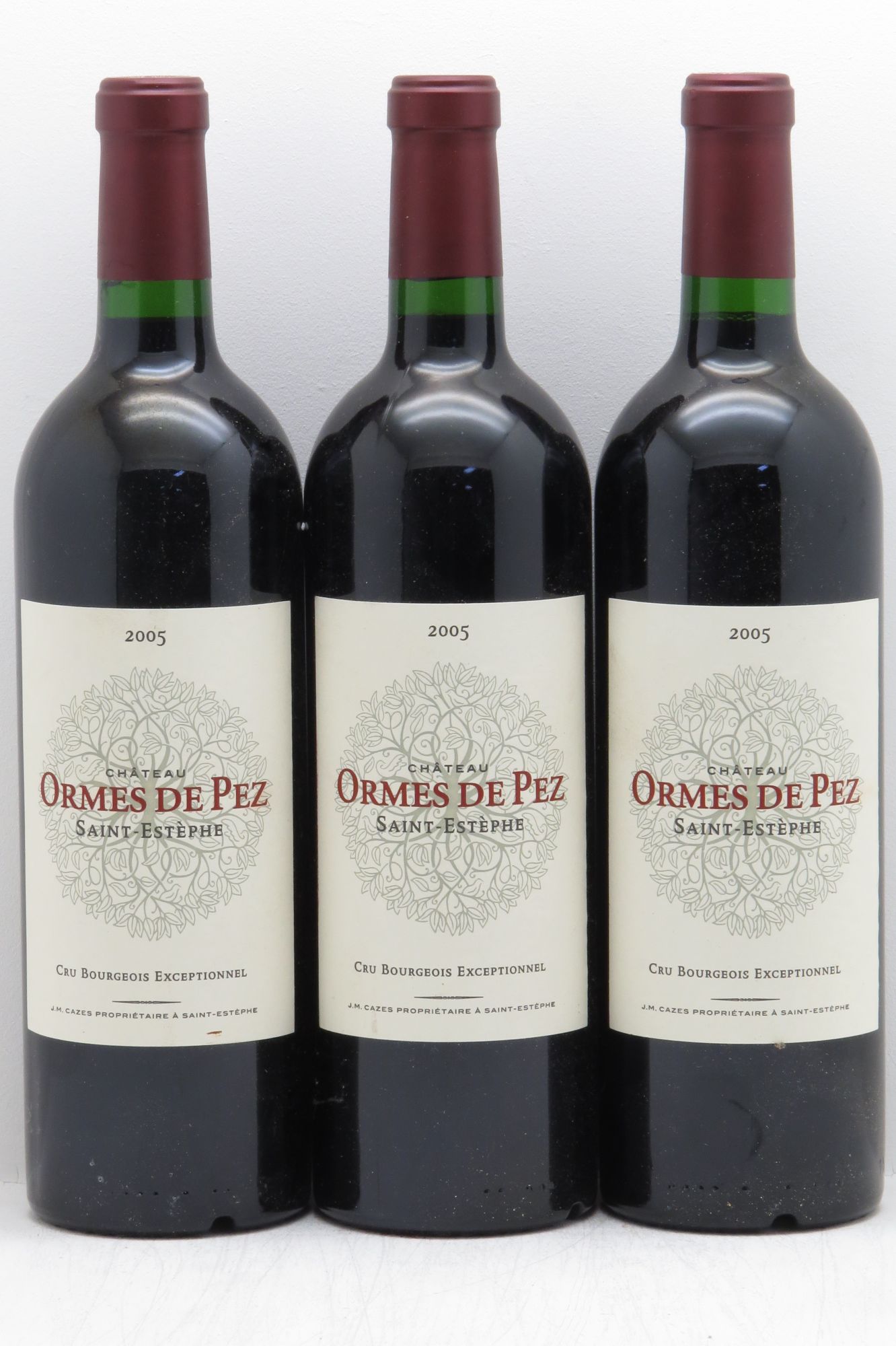 Château les Ormes de Pez null 2005 - Lot of 3 bottles - 0