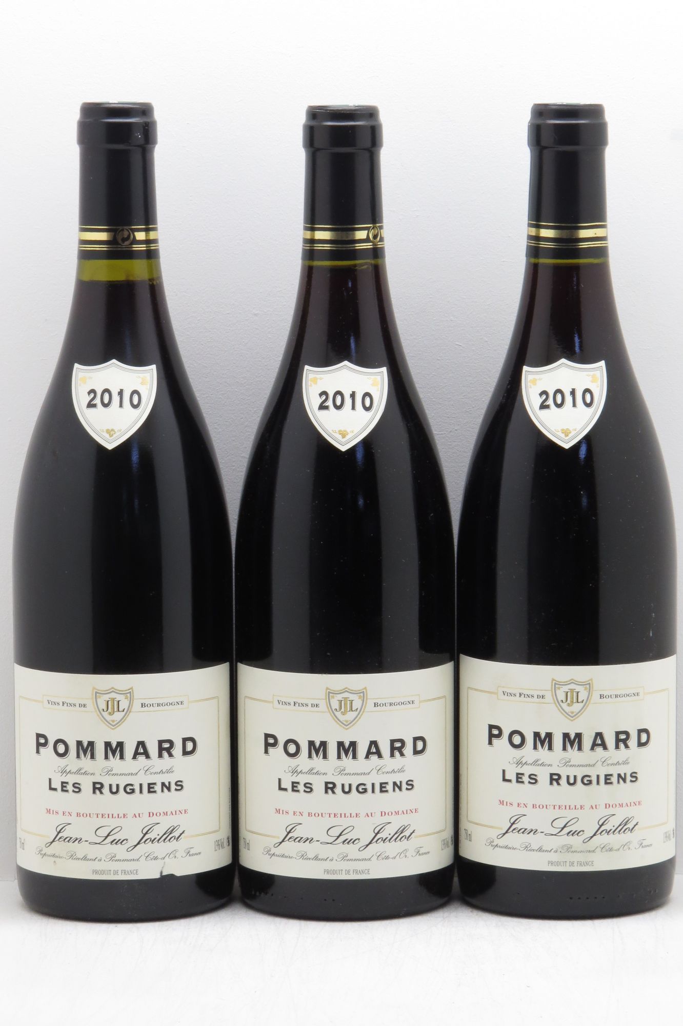 Pommard 1er Cru Jean-Luc Joillot (sans prix de réserve - no reserve) 2010 - Posten von 3 Flaschen - 0