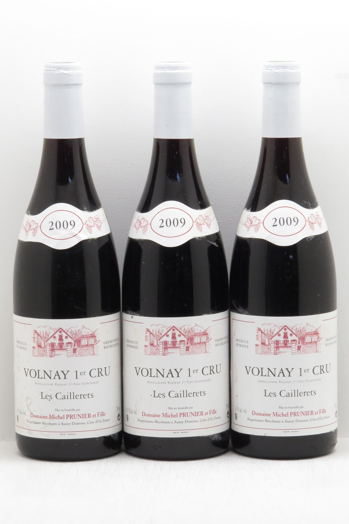 Volnay 1er Cru Michel Prunier (sans prix de réserve - no reserve) 2009 - Posten von 3 Flaschen - 0