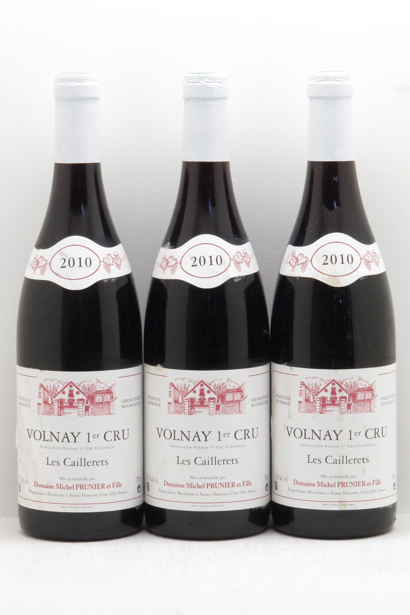 Volnay 1er Cru Michel Prunier (sans prix de réserve - no reserve) 2010 - Posten von 3 Flaschen - 0