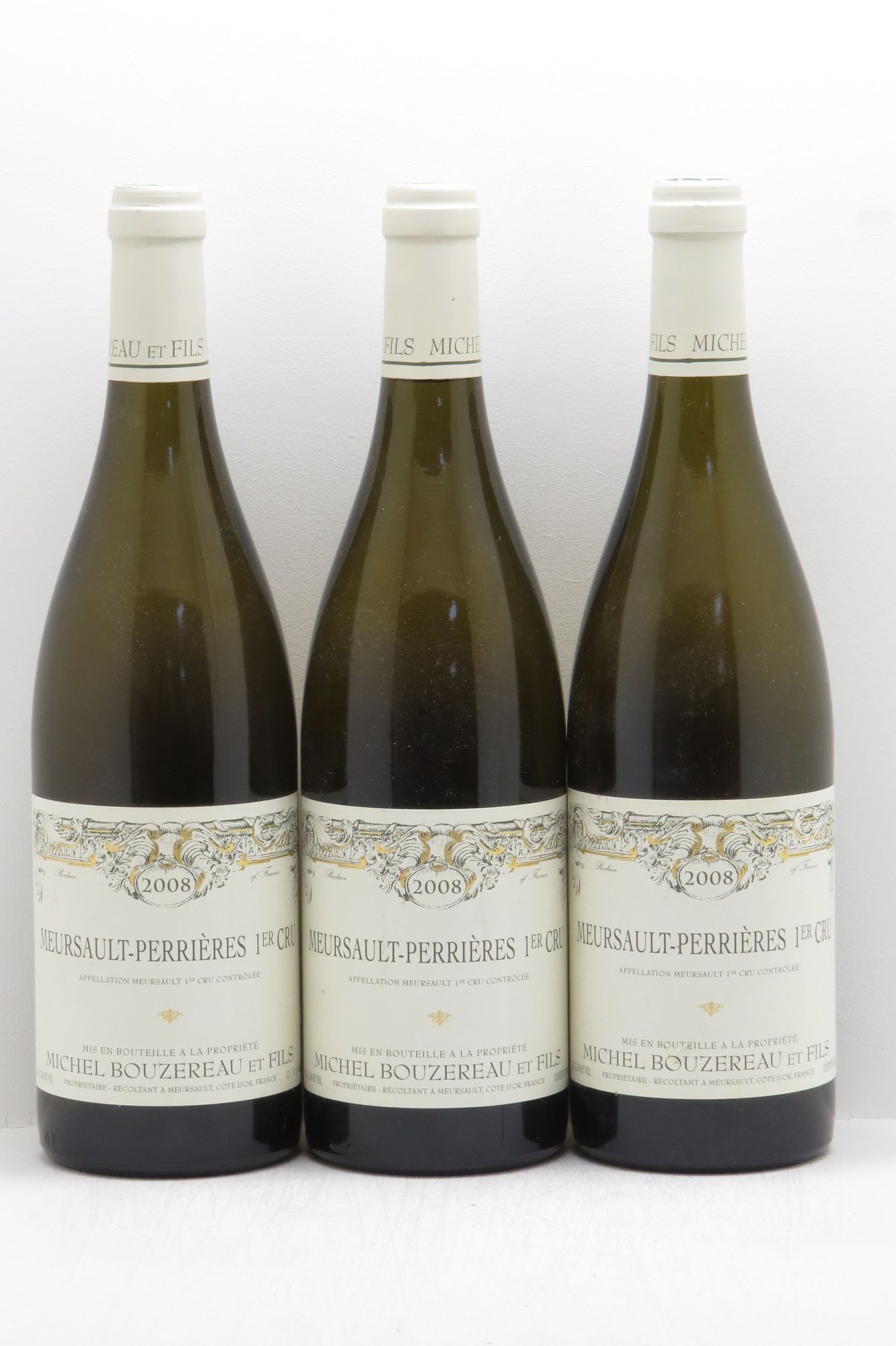Meursault les Perrières Vincent Girardin 2008 - Posten von 3 Flaschen - 0