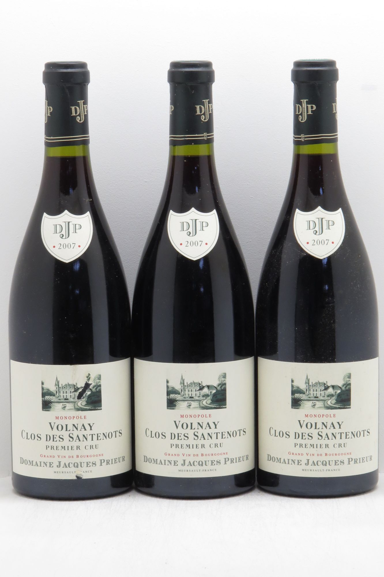 Volnay 1er Cru Santenots Jacques Prieur (Domaine) 2007 - Lot de 3 bouteilles - 0